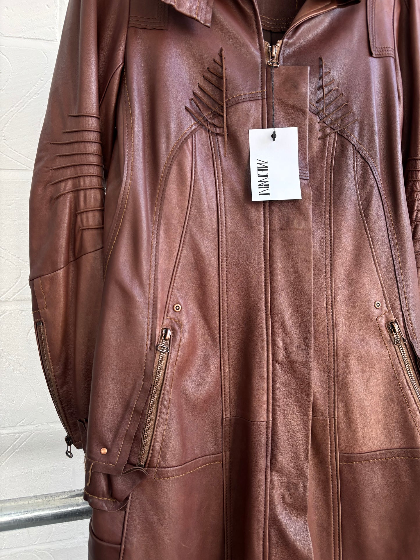 GOAT LEATHER DECONSTRUCTED JACKET
