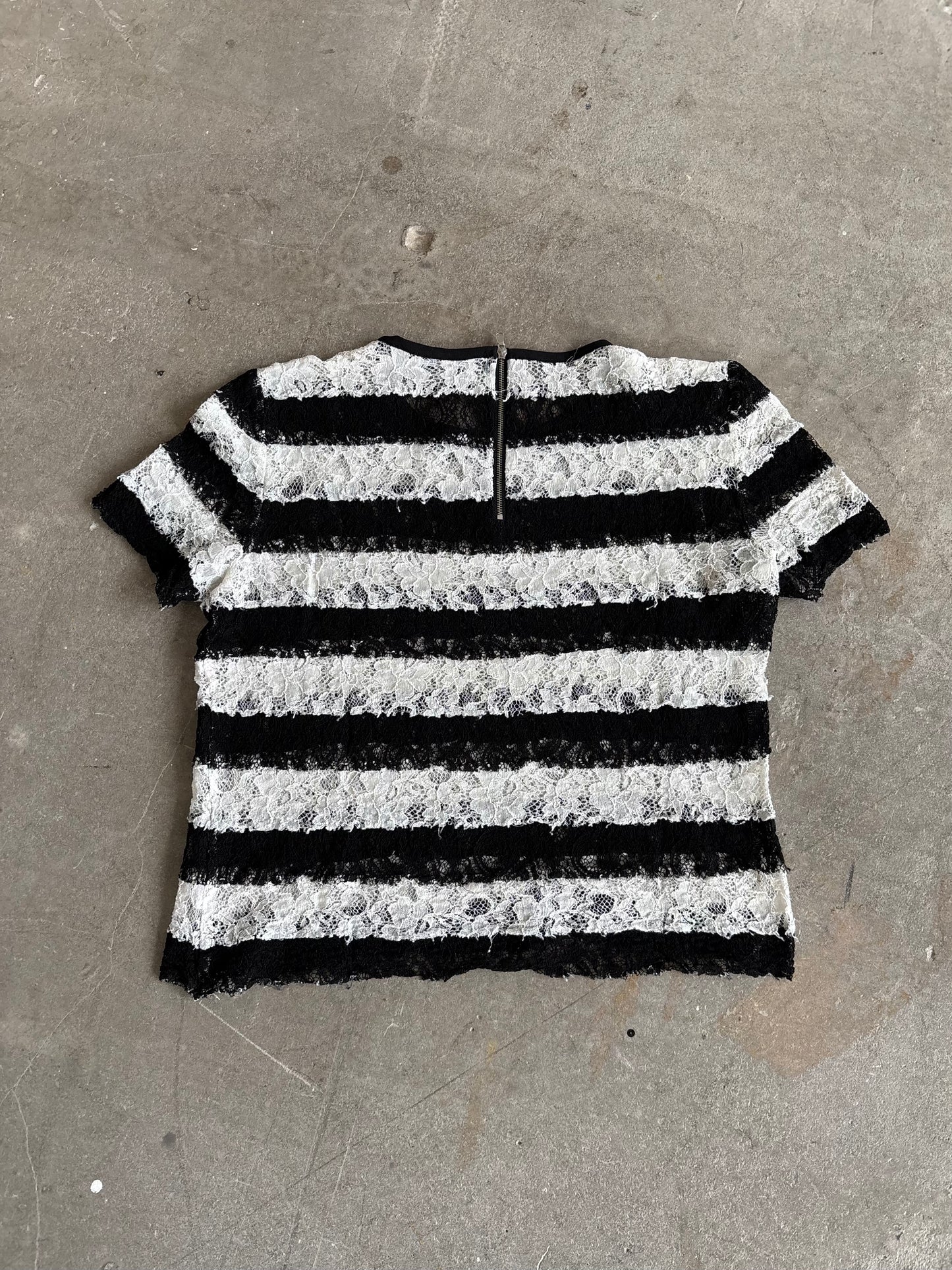 SPORTMAX CODE LACE STRIPE TOP