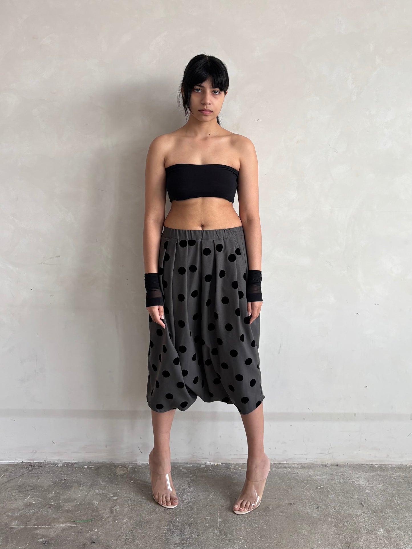 GOMME POLKA DOT LOW CROTCH SHORTS