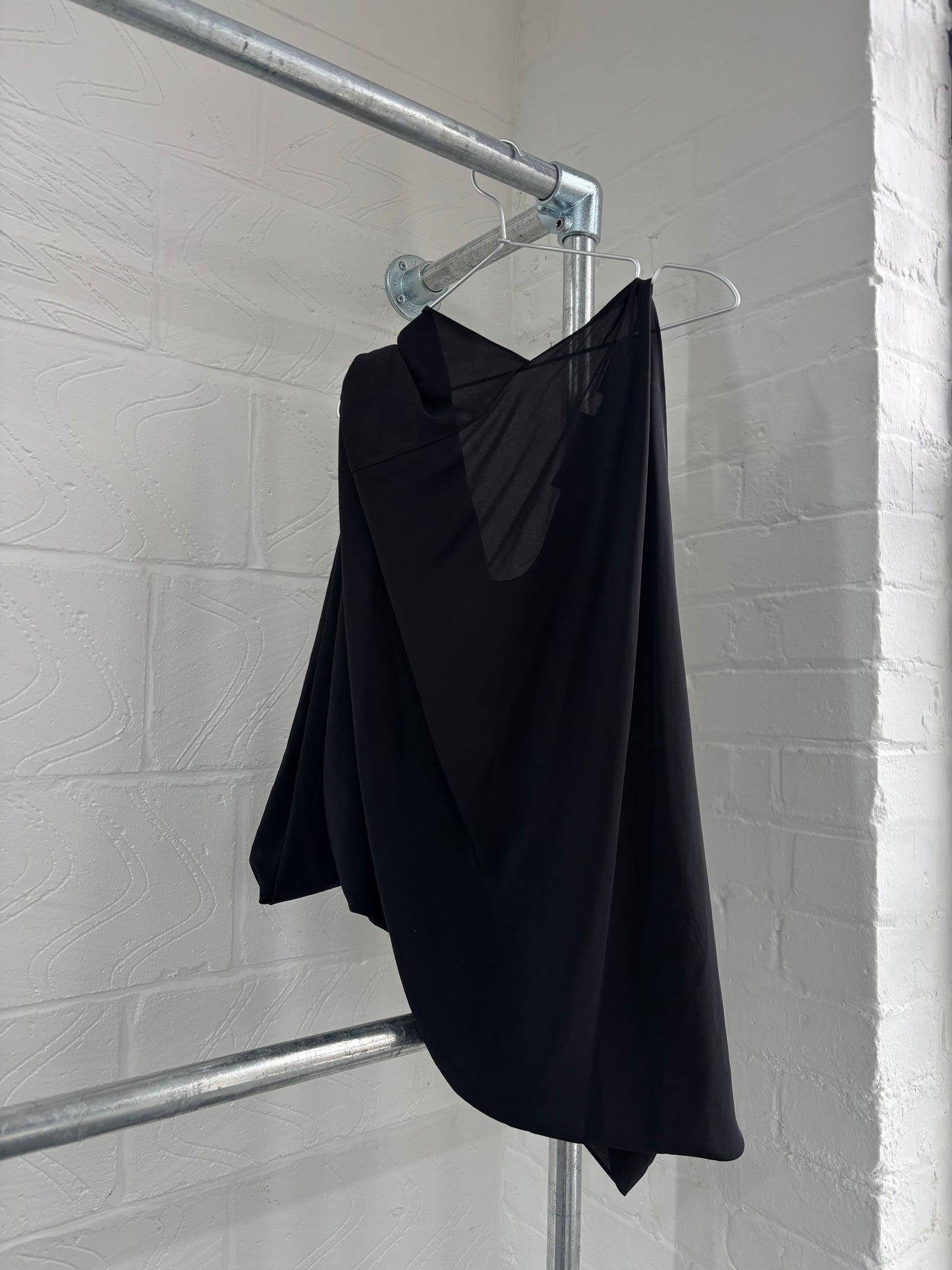 ITALIAN DESIGNER SILK DRAPE DRESS