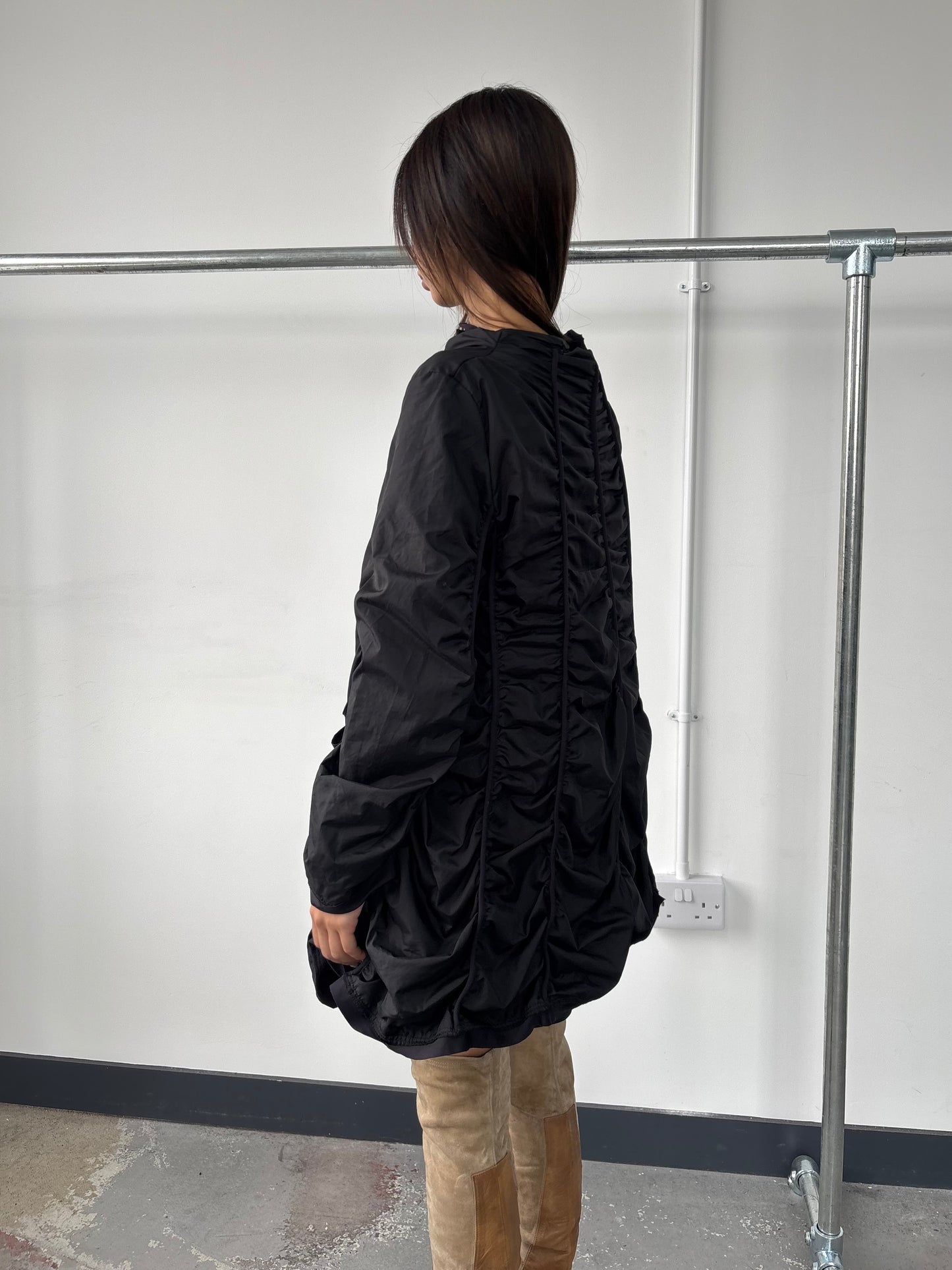 RUCHED PARKA JACKET