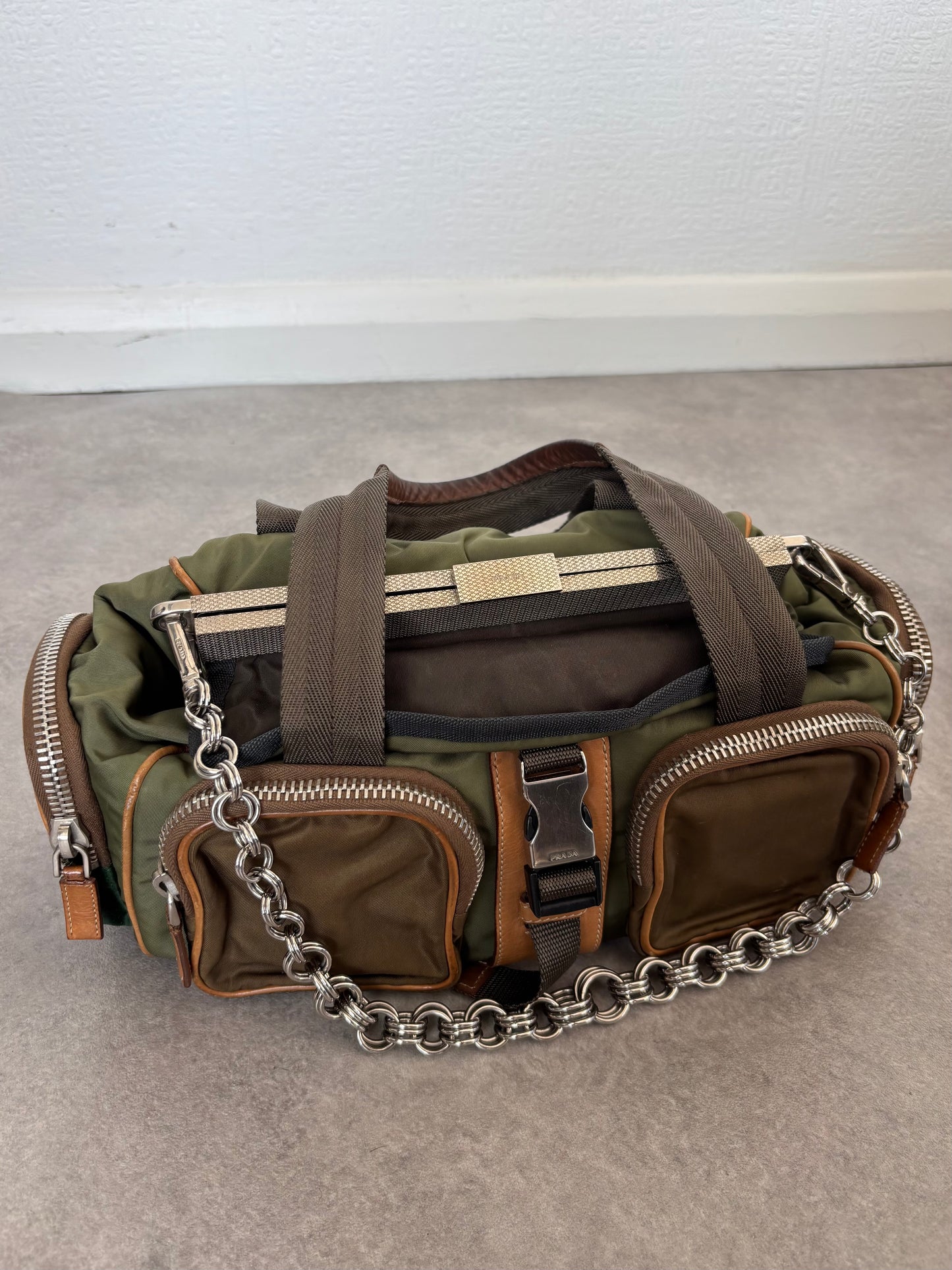 PRADA SS2004 CLASP CHAIN BAG