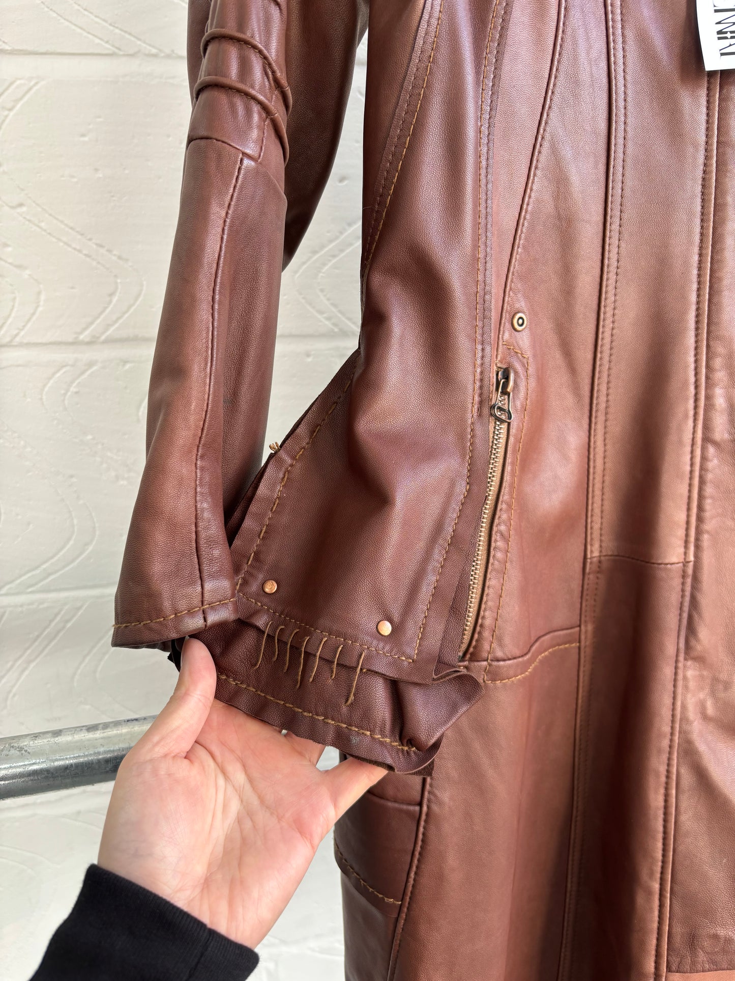 GOAT LEATHER DECONSTRUCTED JACKET