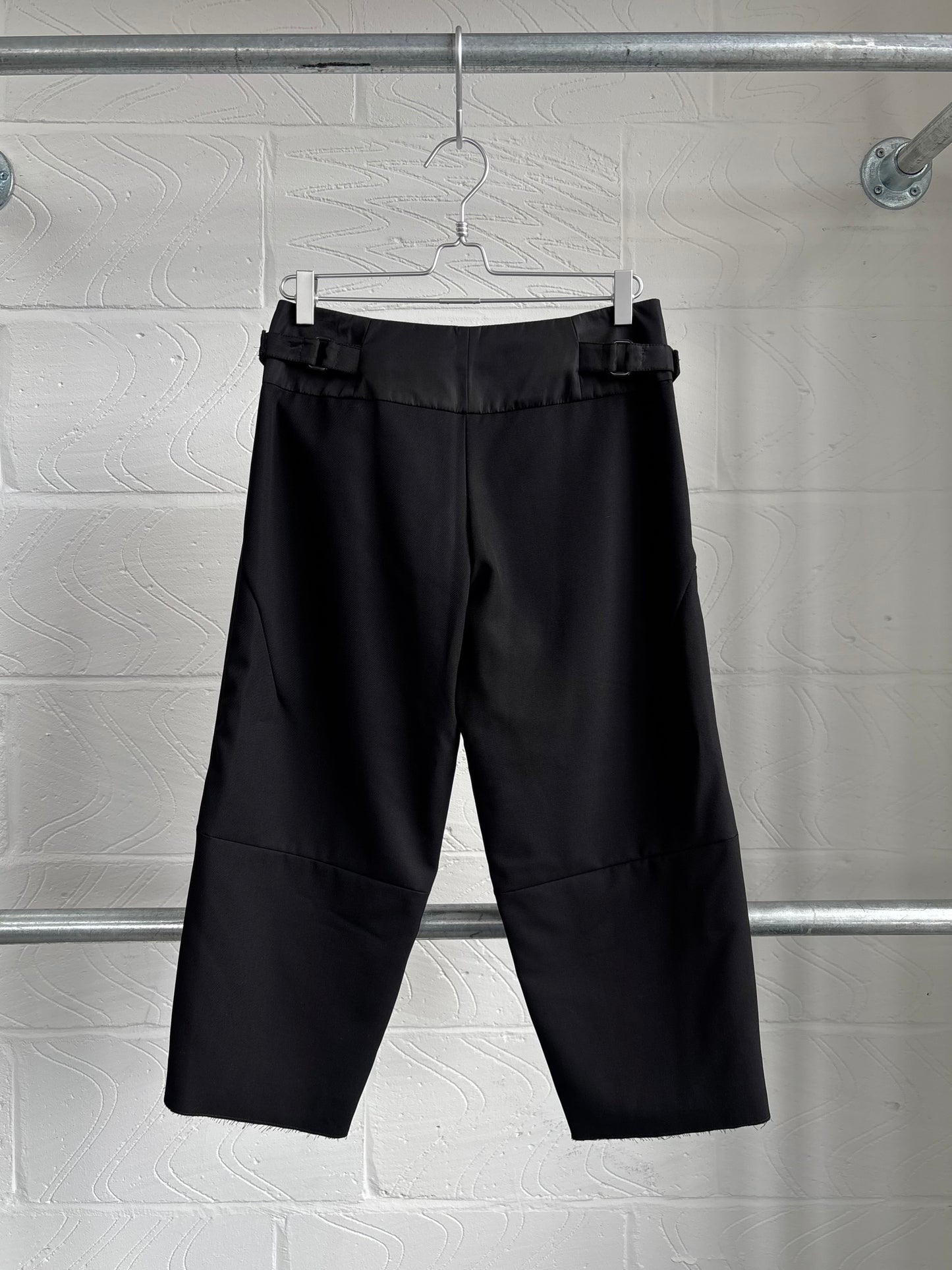 PRADA SPORT WOOL CROPPED TROUSERS