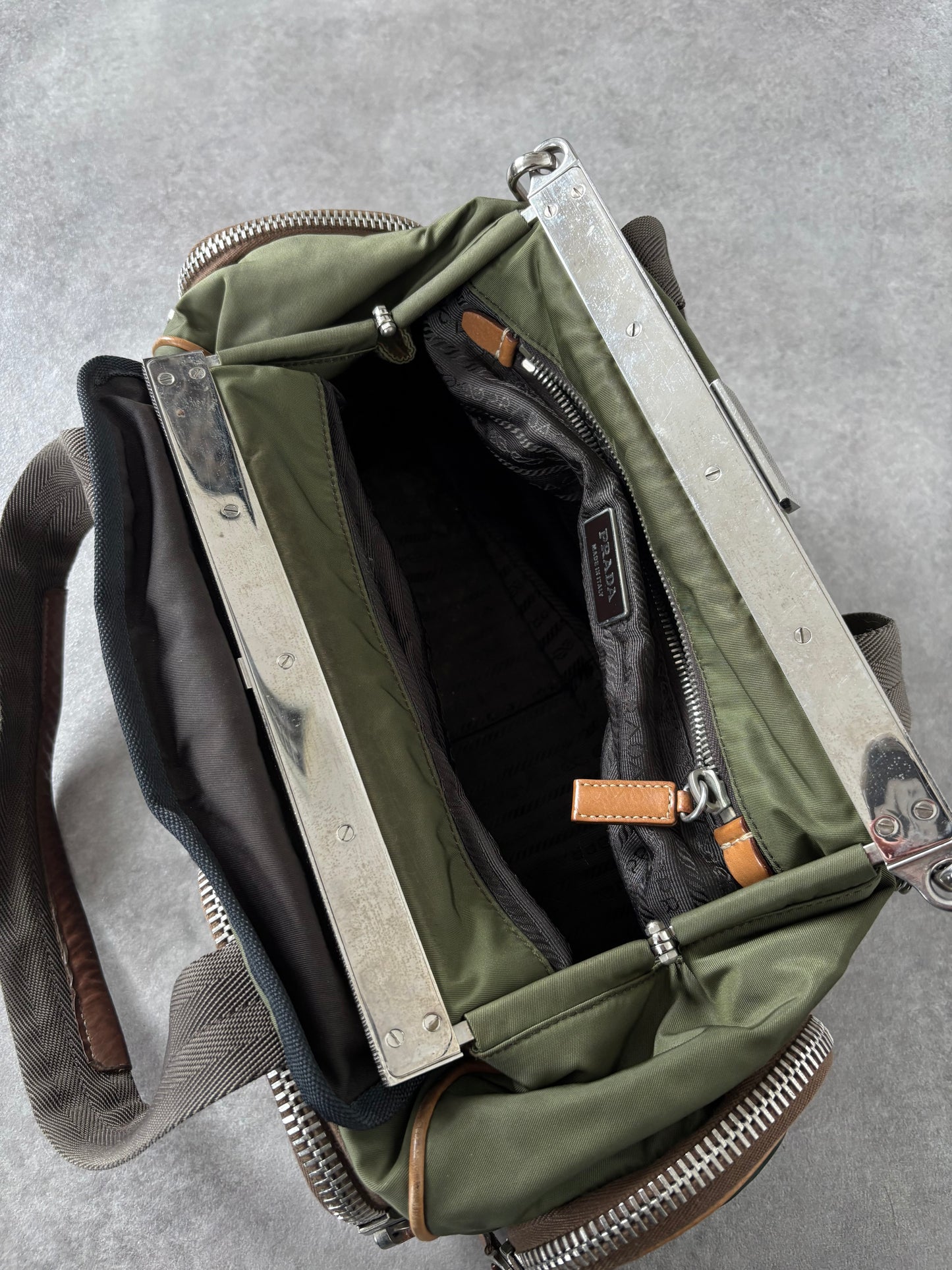 PRADA SS2004 CLASP CHAIN BAG