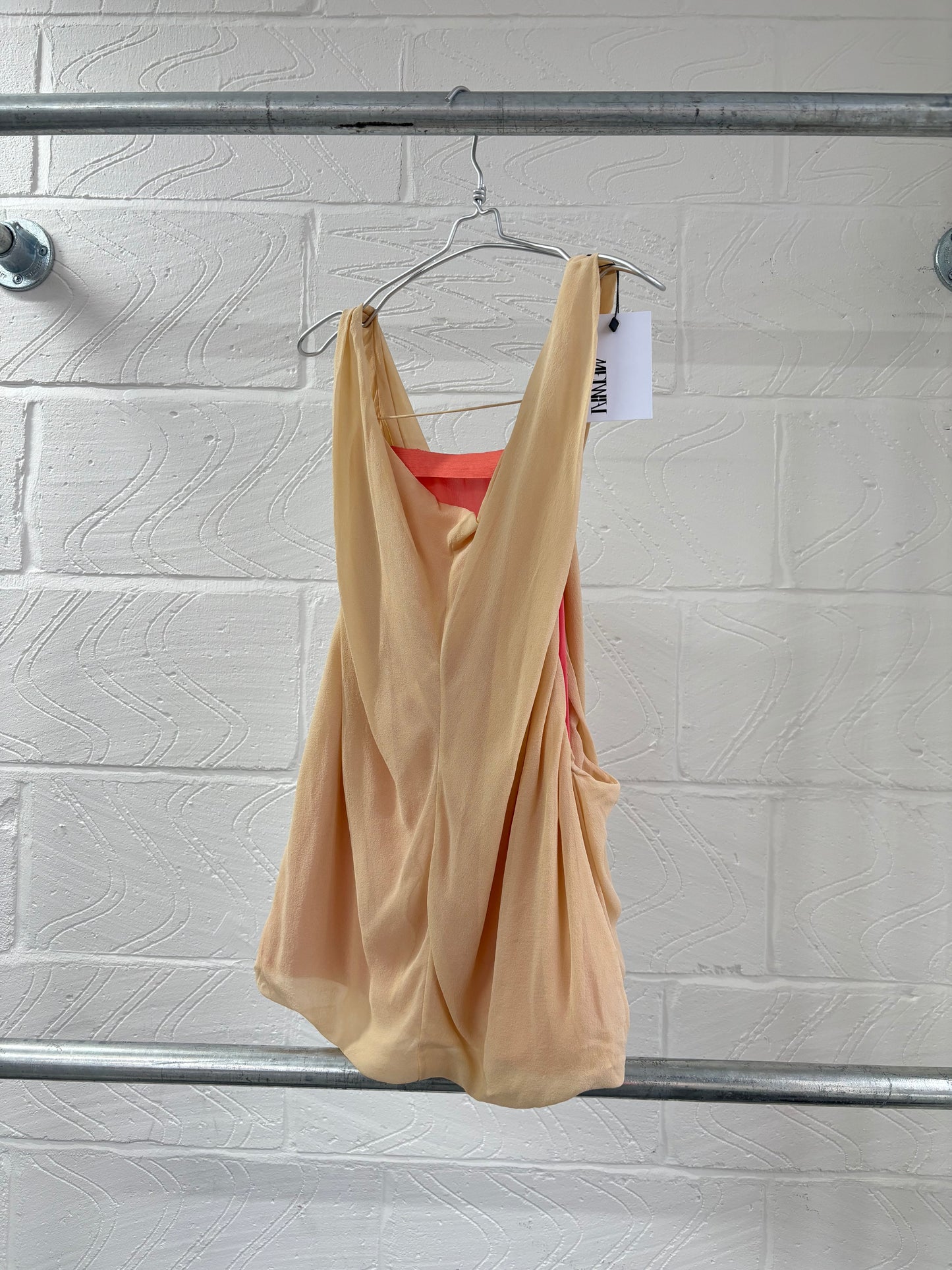 SILK LAYERED DRAPE VEST
