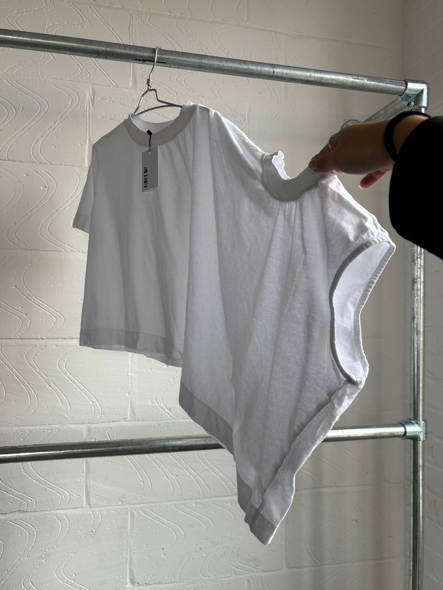 ITALIAN DESIGNER DEFORMED DOUBLE T-SHIRT