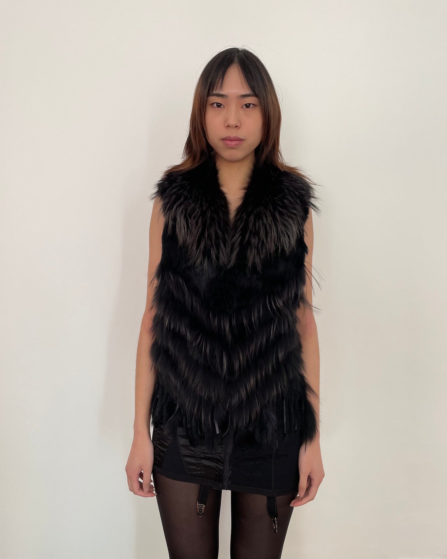 VINTAGE REAL FUR GILET