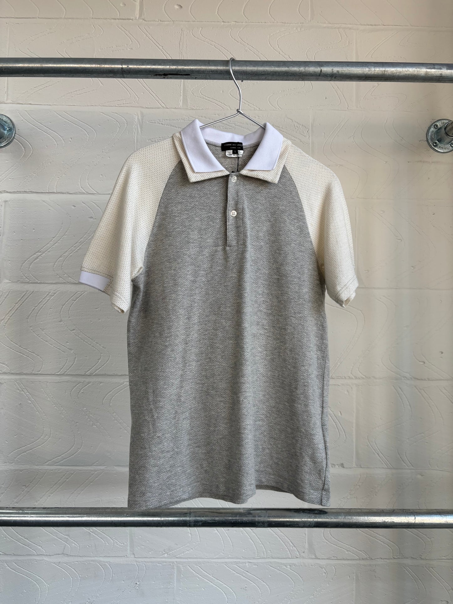 CDG HOMME SS07 DOUBLE COLLAR POLO SHIRT