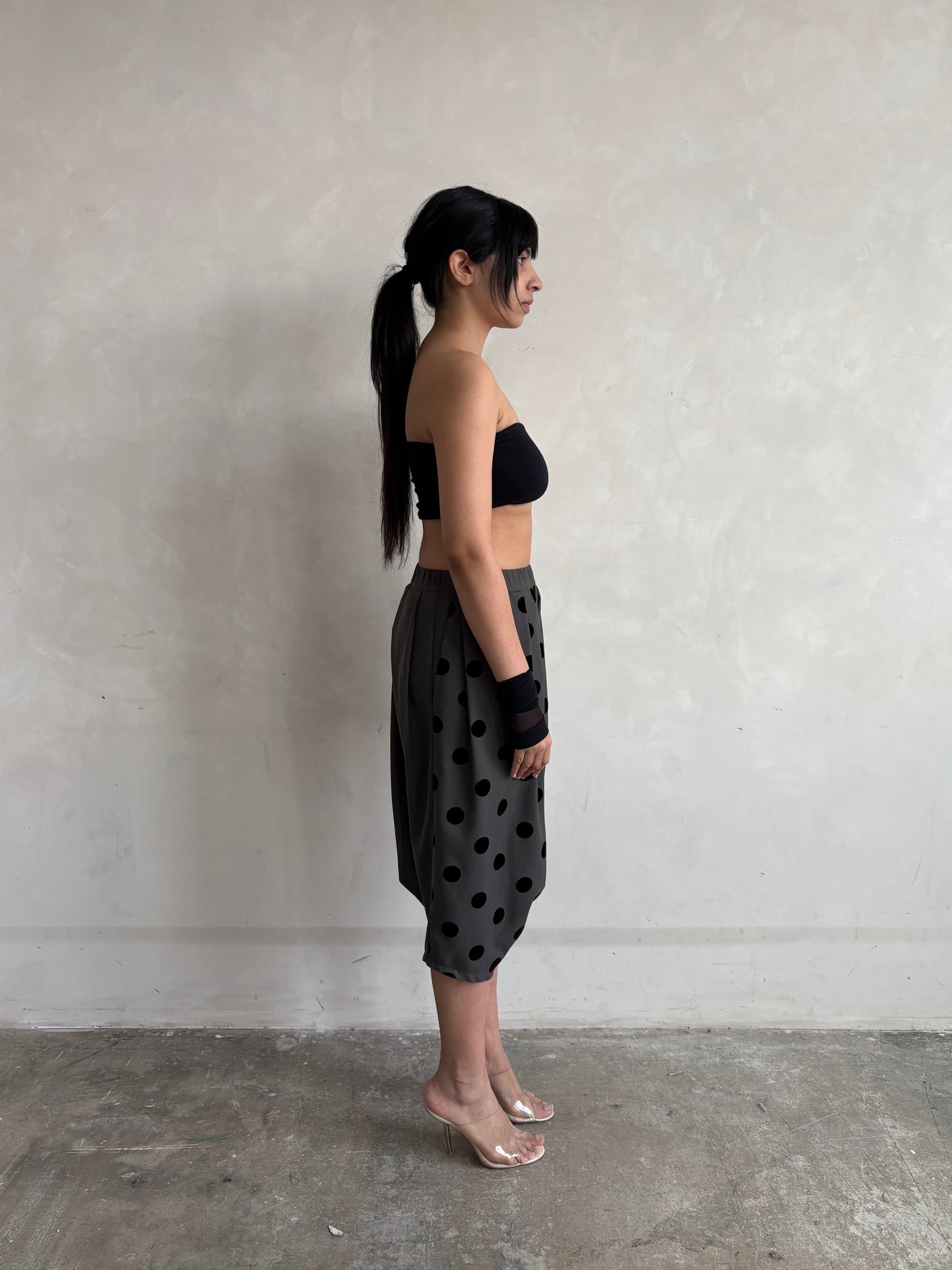 GOMME POLKA DOT LOW CROTCH SHORTS