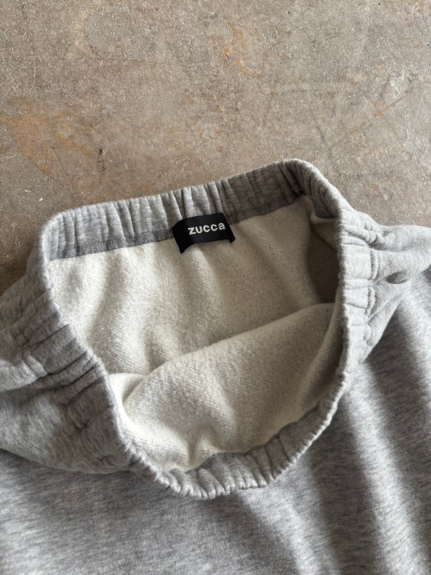 ZUCCA ASYMMETRIC GREY JERSEY SKIRT