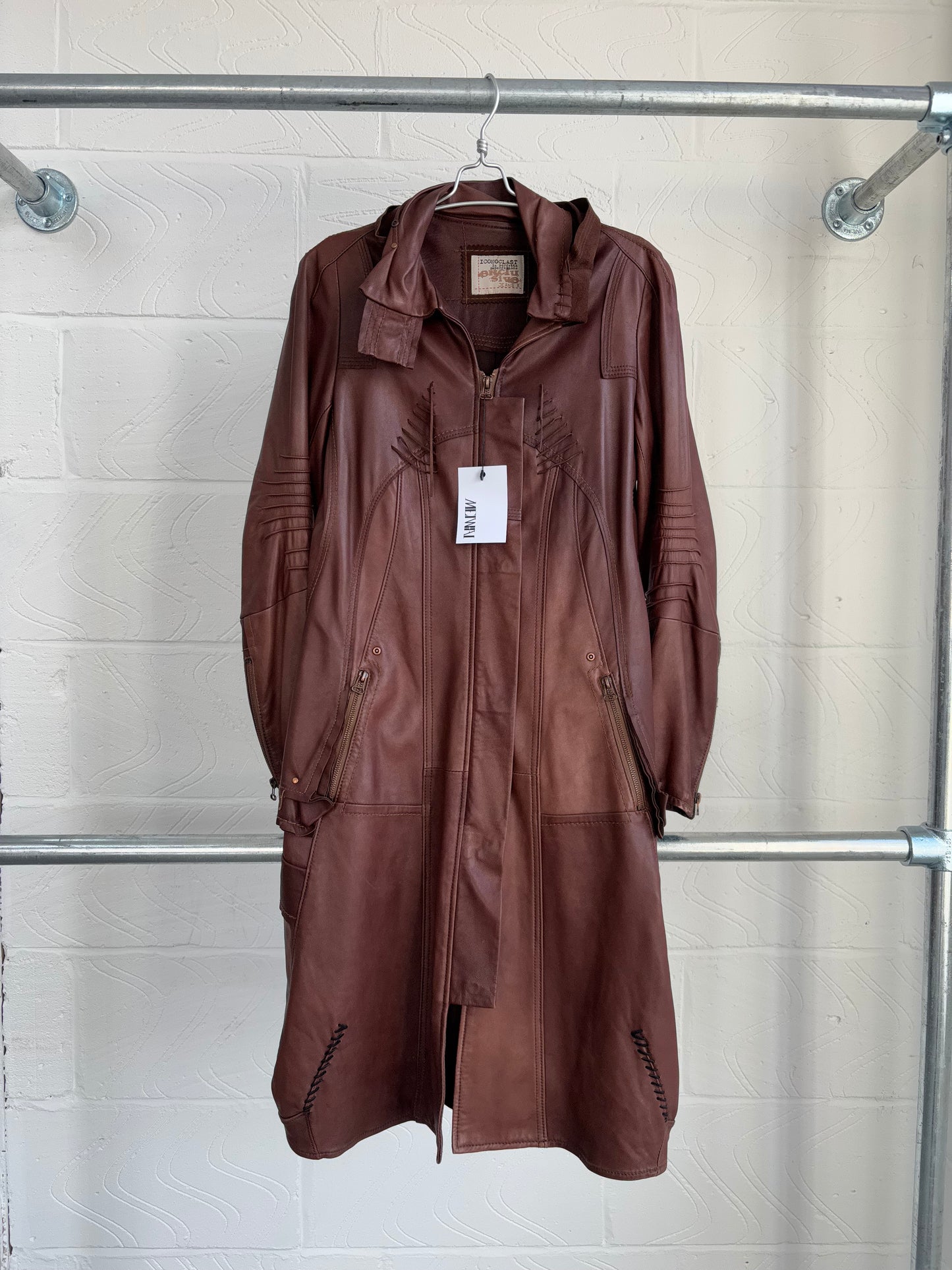 GOAT LEATHER DECONSTRUCTED JACKET