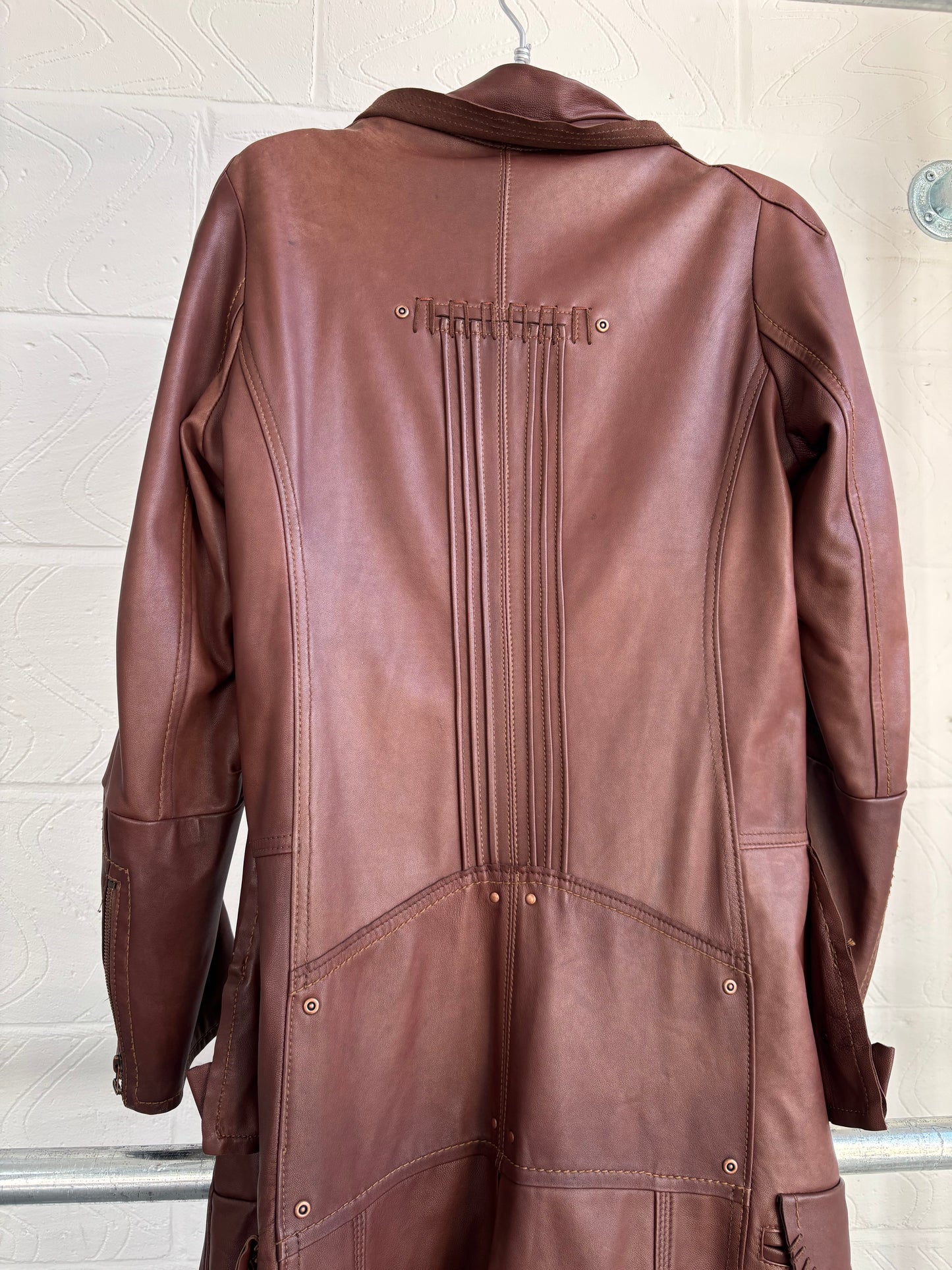 GOAT LEATHER DECONSTRUCTED JACKET