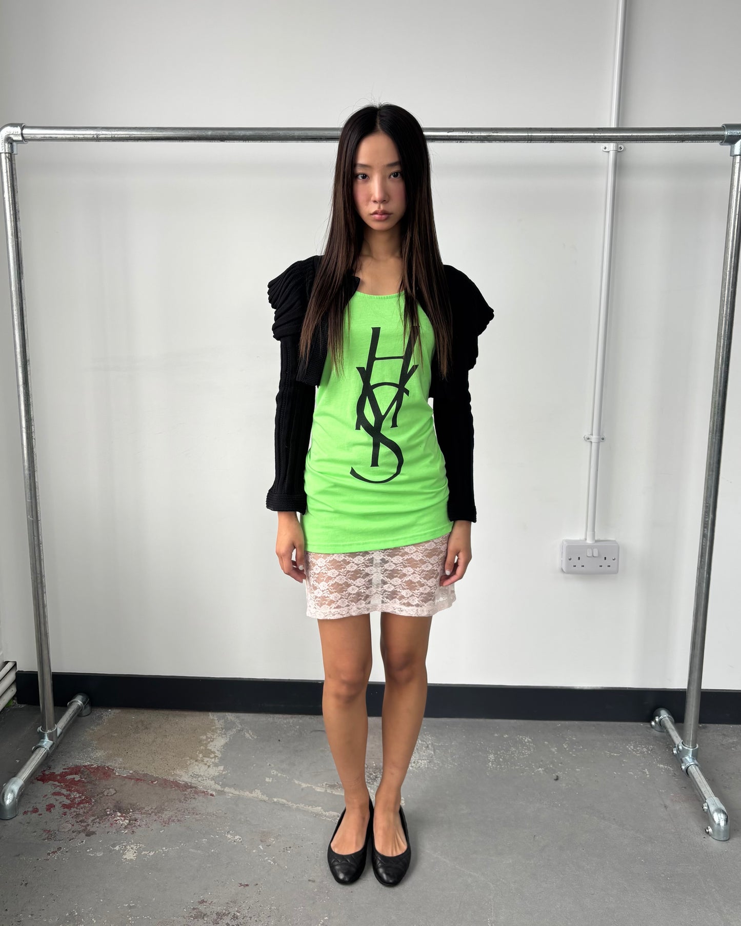 HYSTERIC GLAMOUR NEON GREEN TANK