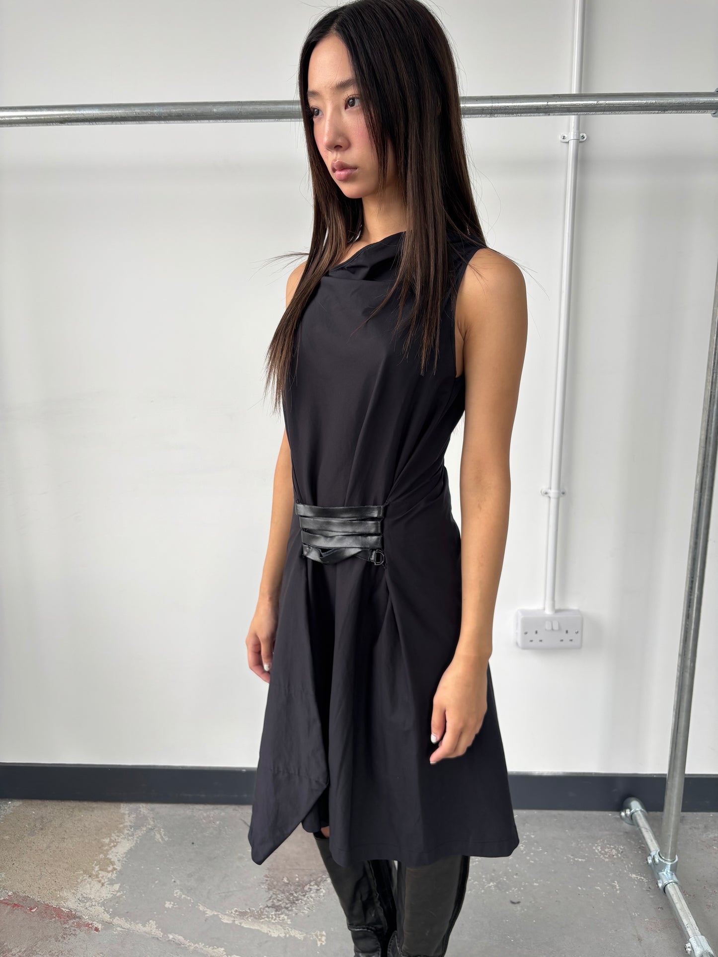 ITALIAN DESIGNER ASYMMETRIC DRESS