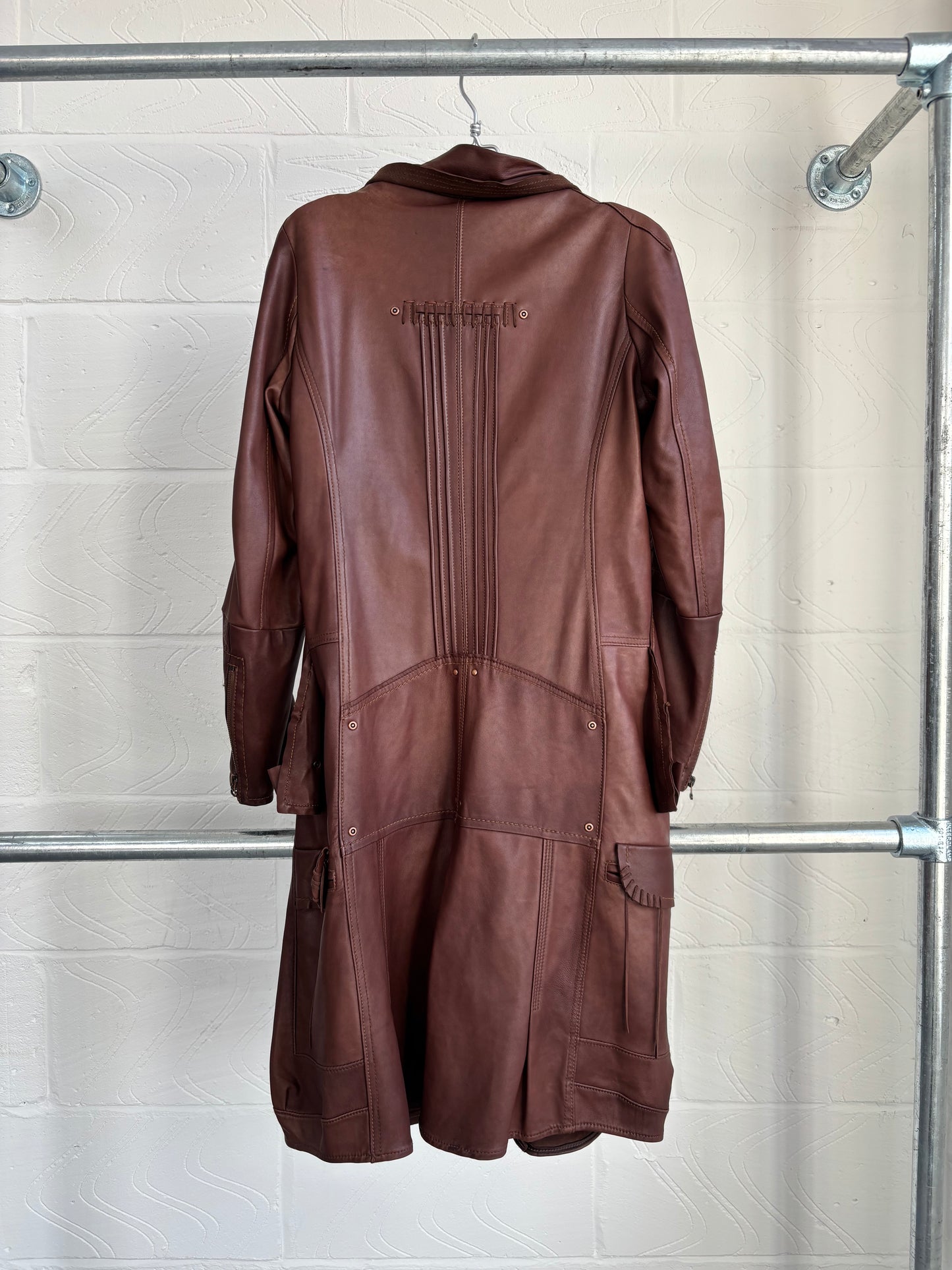 GOAT LEATHER DECONSTRUCTED JACKET