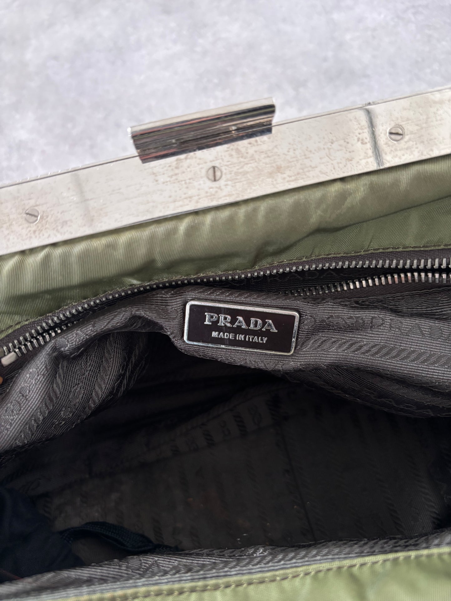 PRADA SS2004 CLASP CHAIN BAG