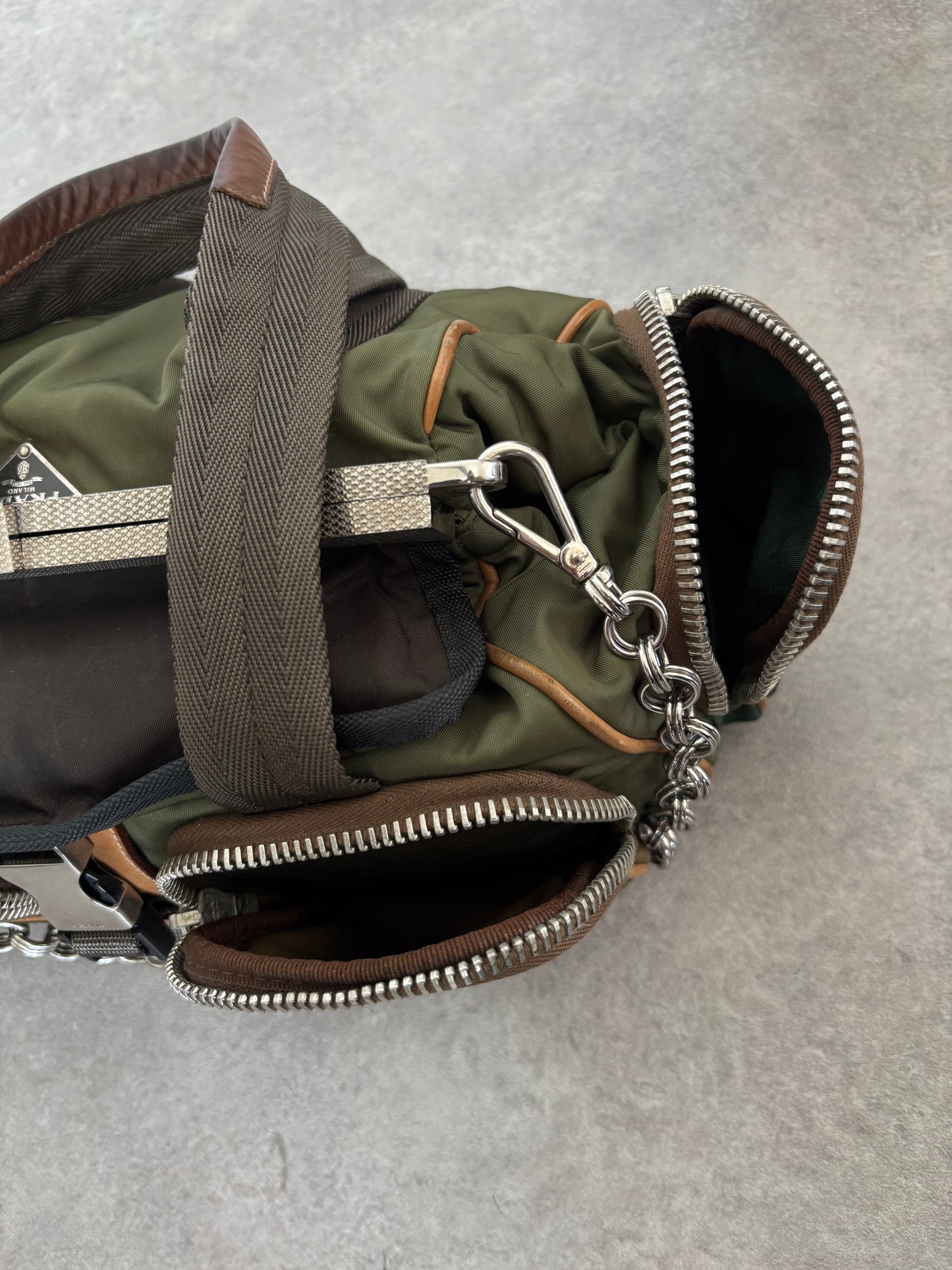 PRADA SS2004 CLASP CHAIN BAG