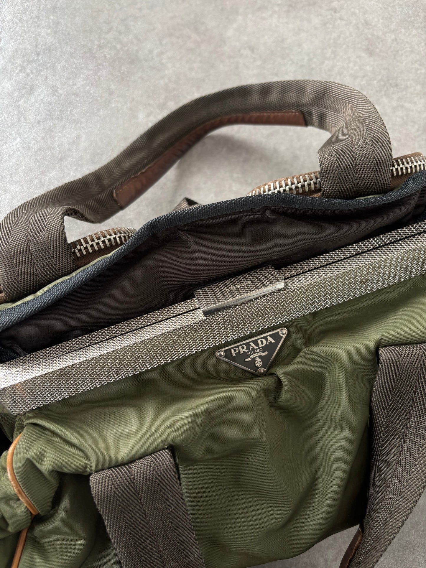 PRADA SS2004 CLASP CHAIN BAG