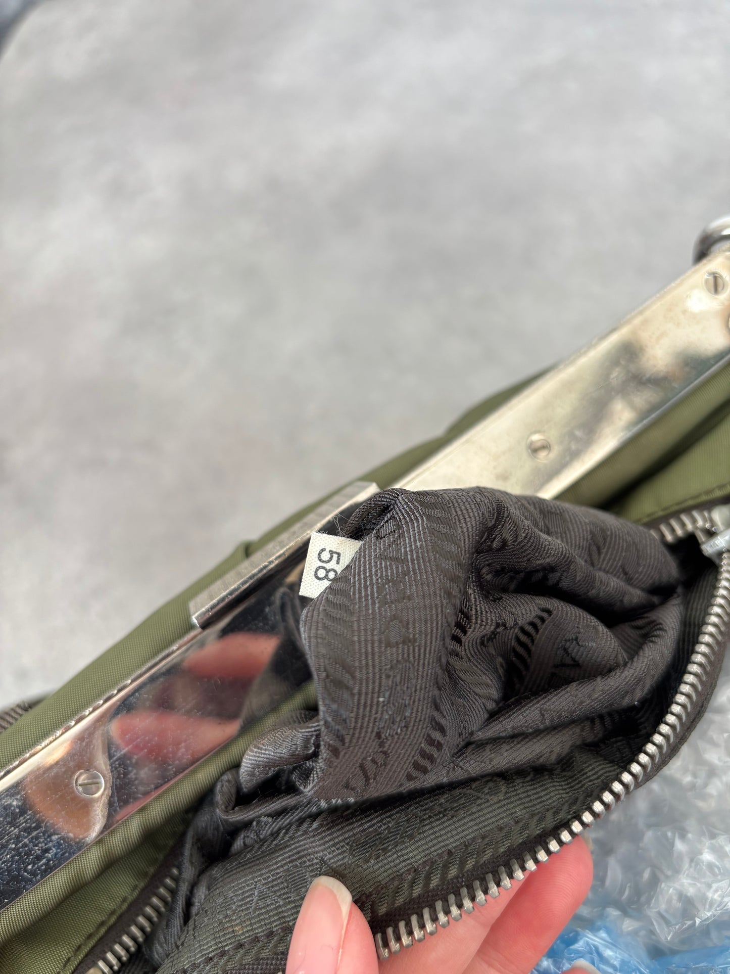 PRADA SS2004 CLASP CHAIN BAG