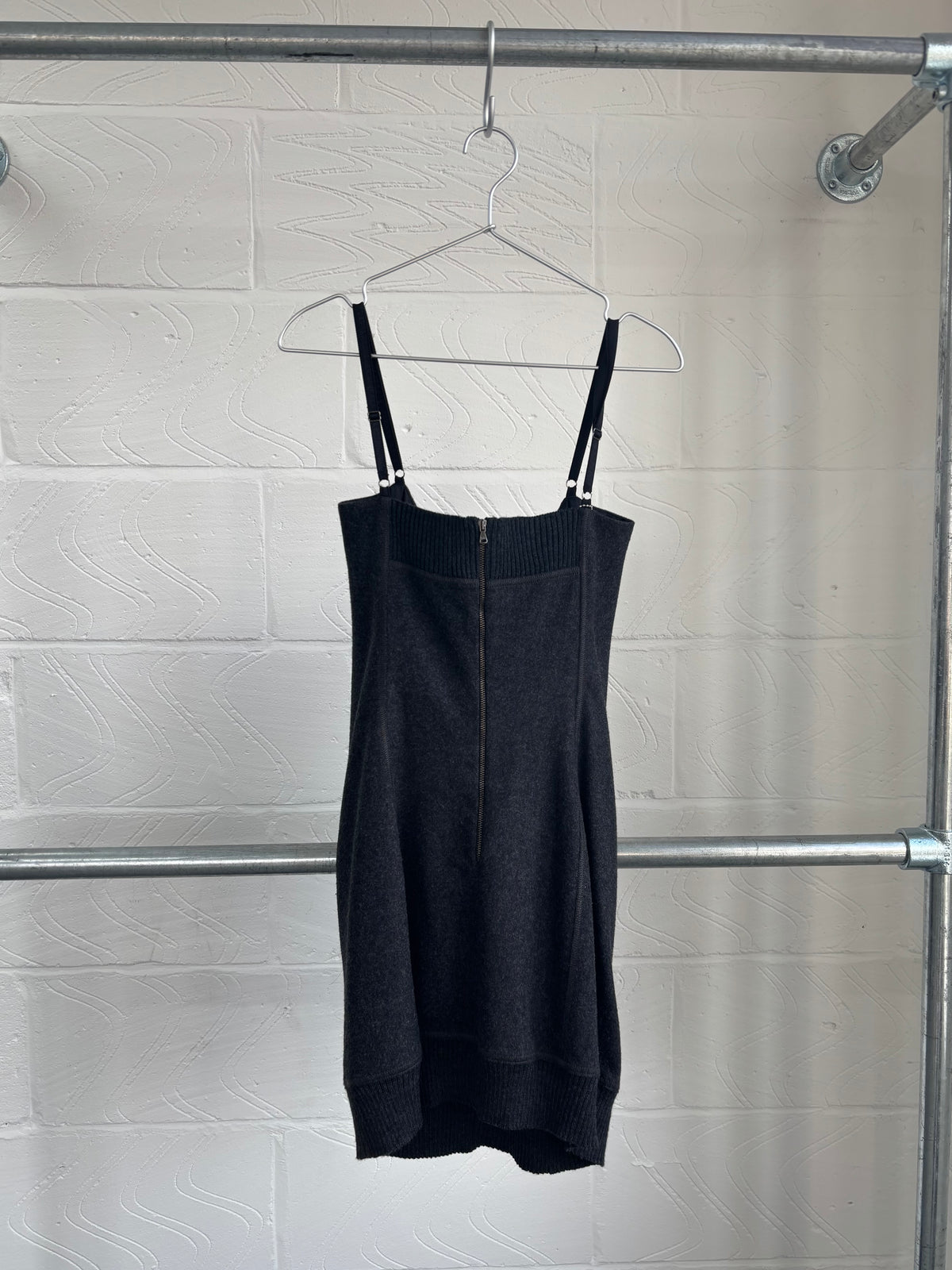 D&G WOOL CASHMERE BLEND TIE FRONT DRESS