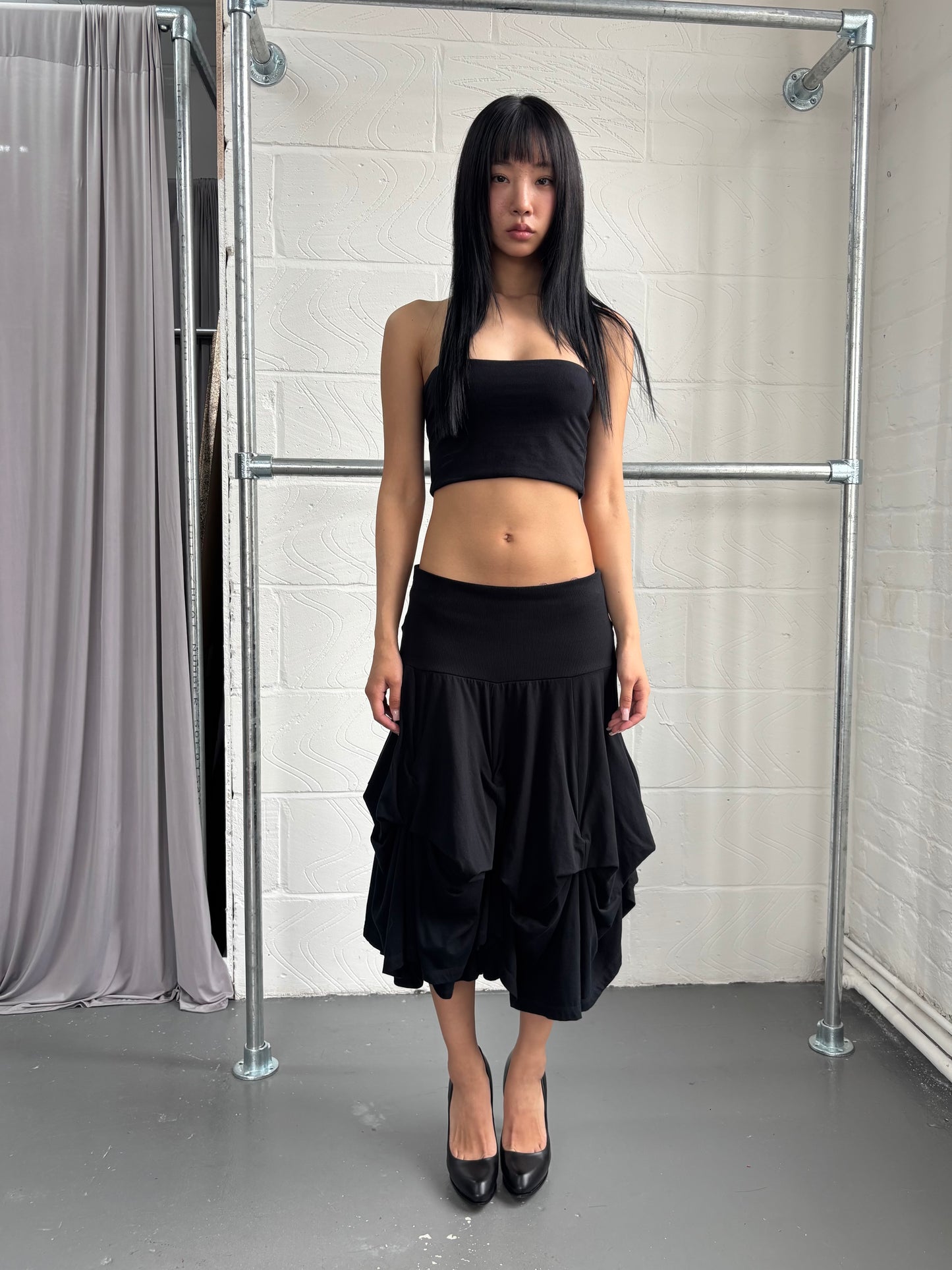 HITCHED JERSEY SKIRT