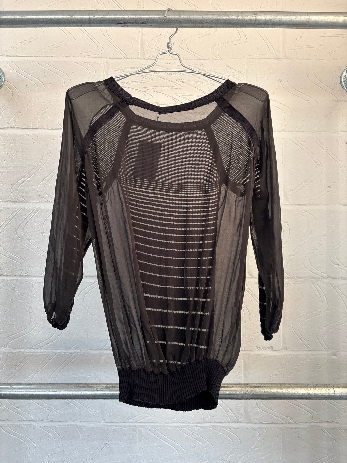 ITALIAN DESIGNER SHEER LONG SLEEVE