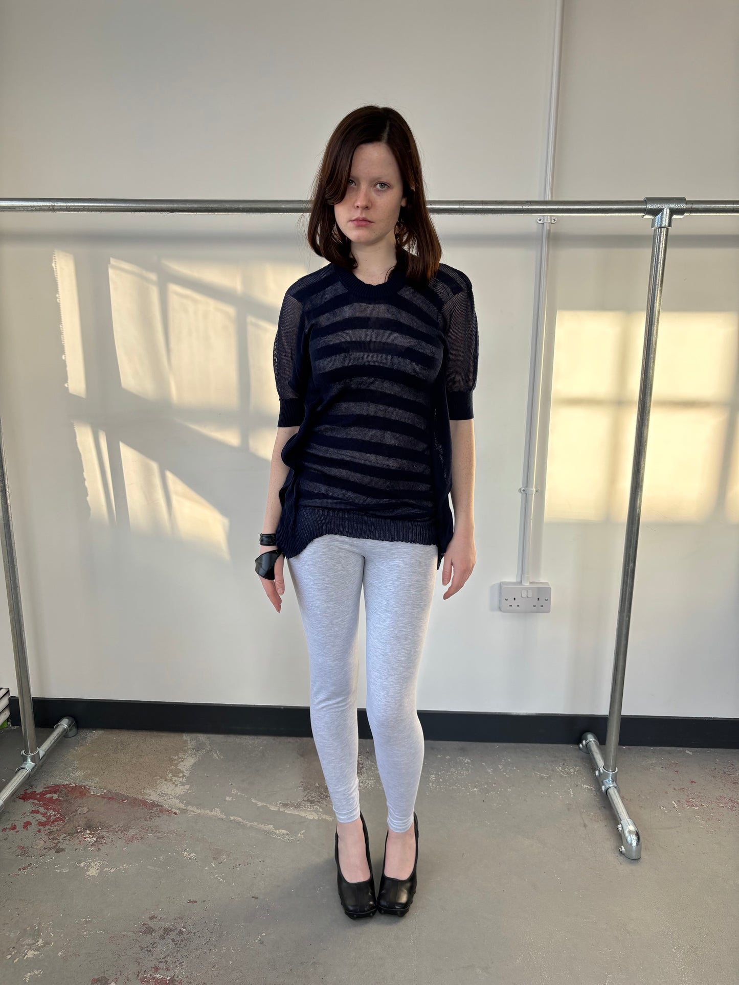 JUNYA WATANABE STRIPE SHEER KNIT