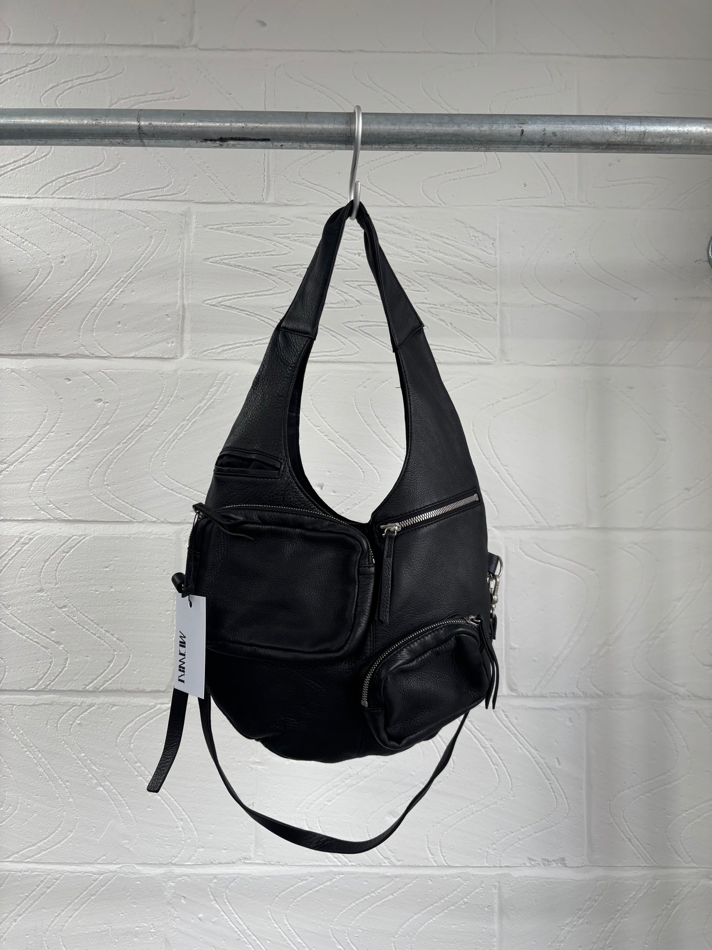 HIROKO KOSHINO LEATHER POCKET BAG