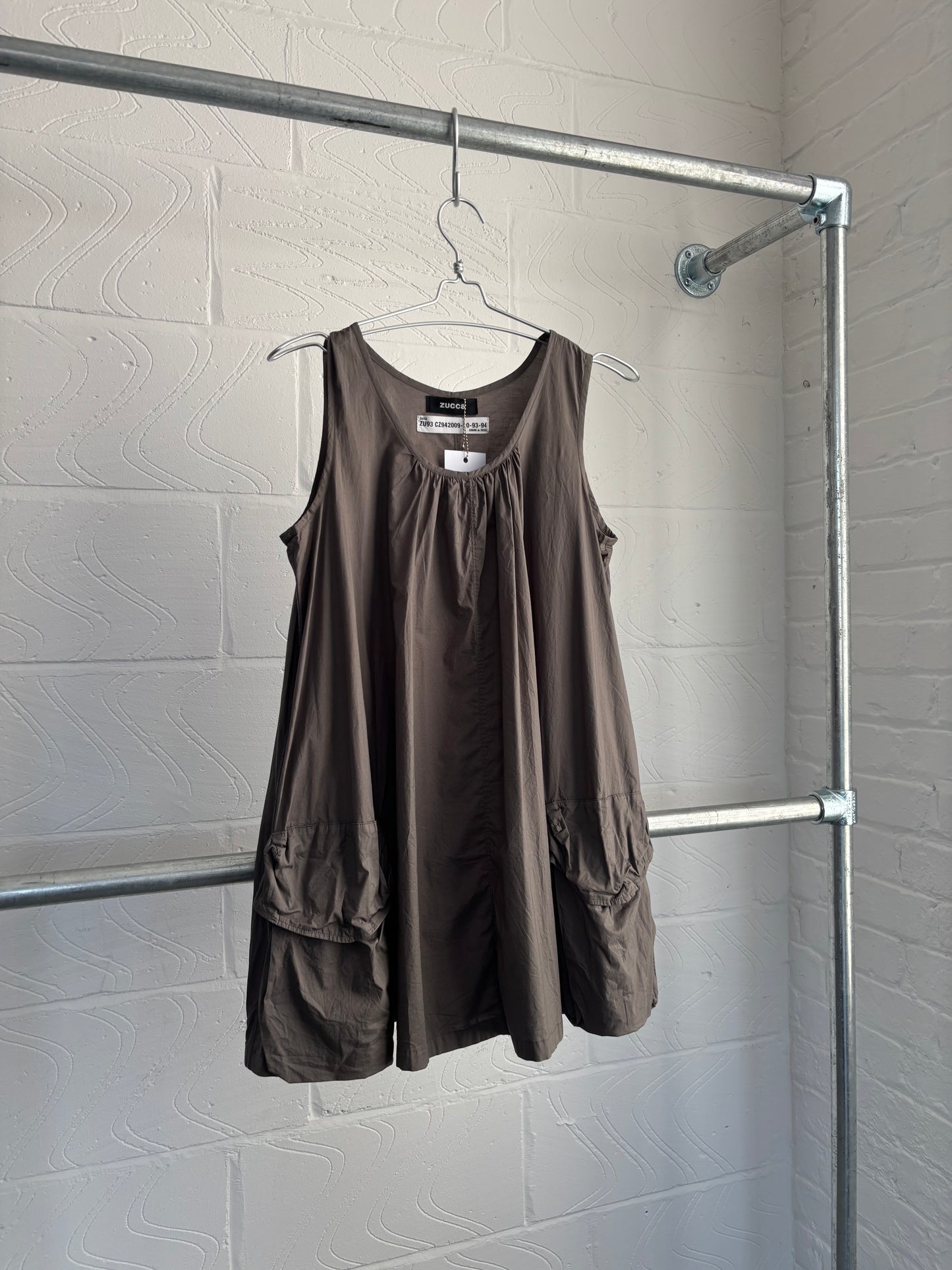 ZUCCA KHAKI POCKET DRESS