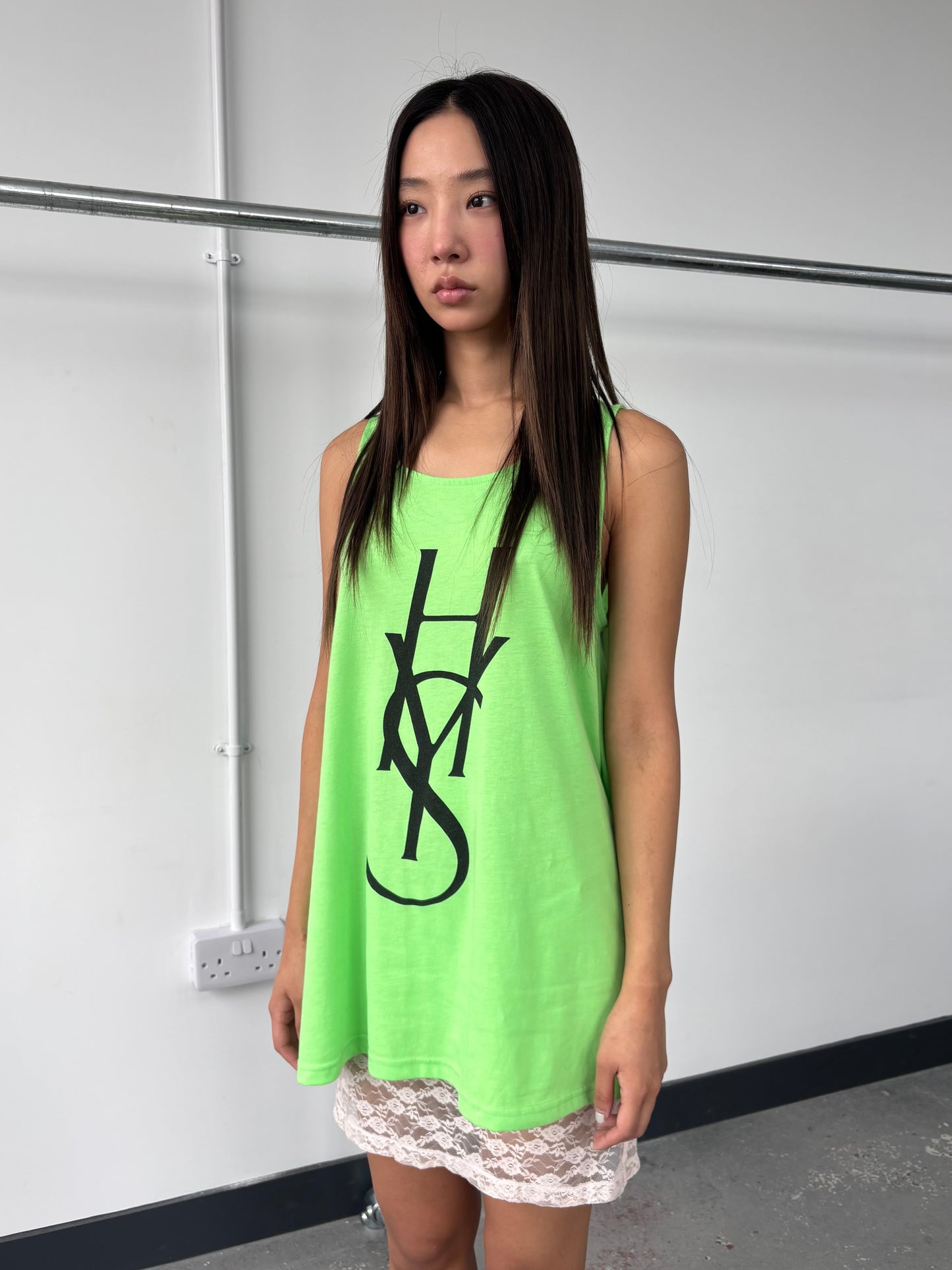 HYSTERIC GLAMOUR NEON GREEN TANK
