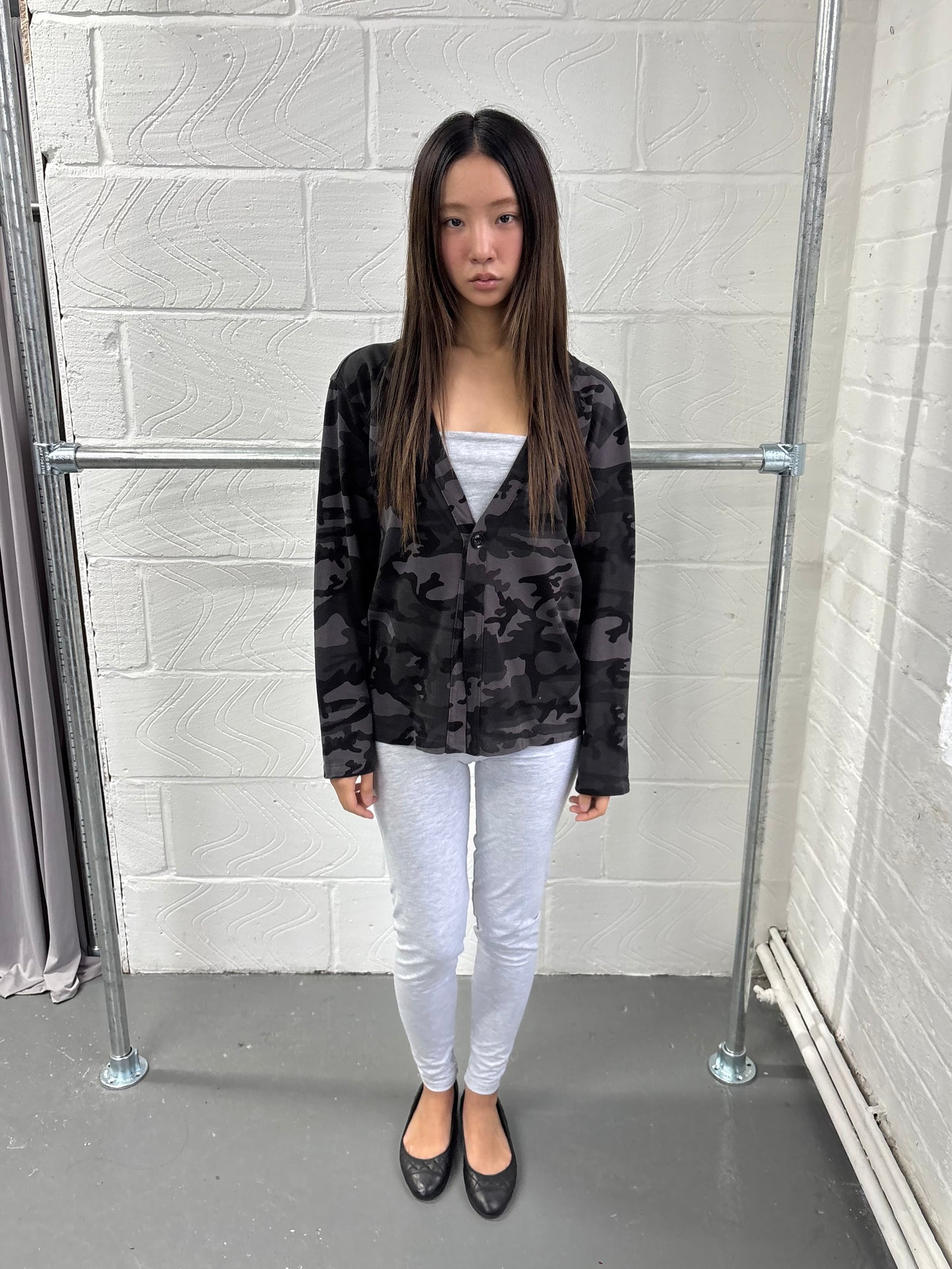 CAMO PRINT CARDIGAN