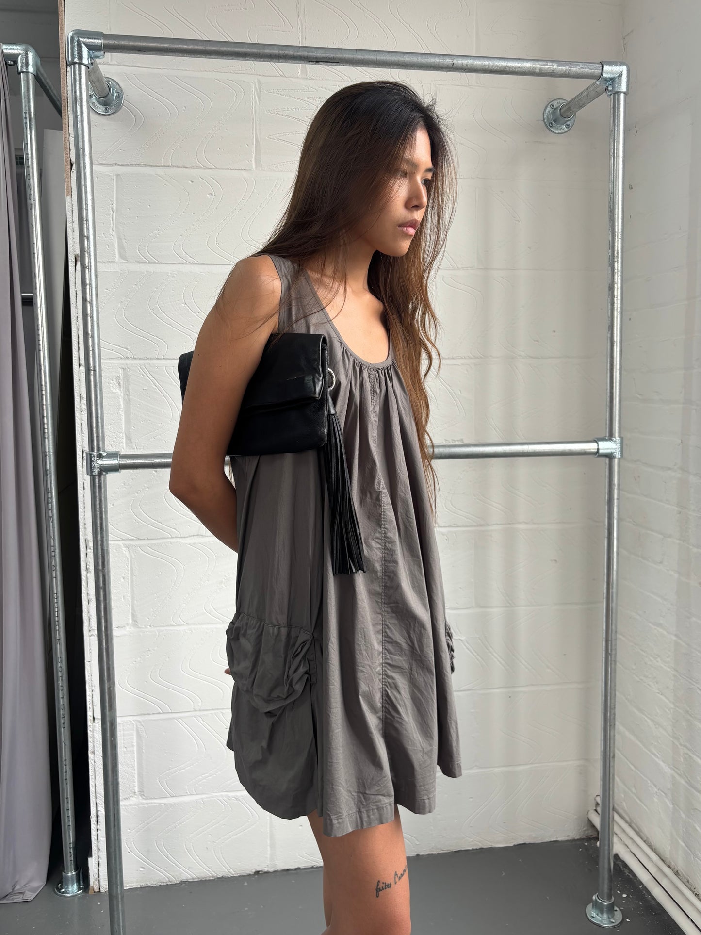 ZUCCA KHAKI POCKET DRESS
