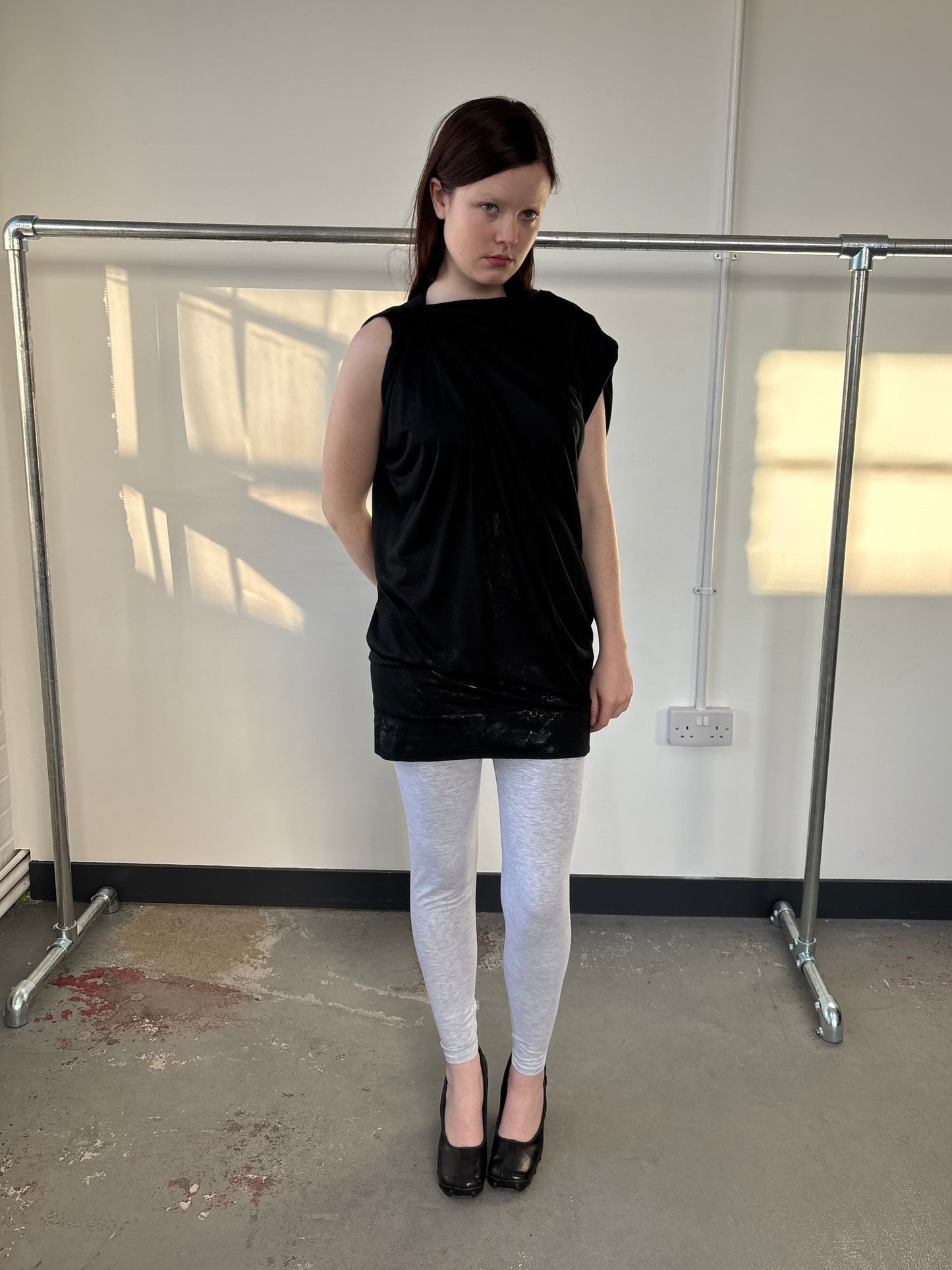 ITALIAN DRAPE ASYMMETRIC TOP