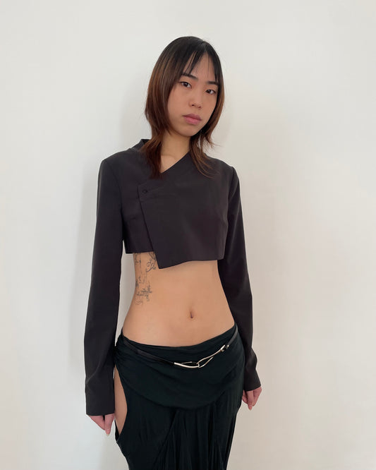 SUPER CROPPED ASYMMETRIC JACKET