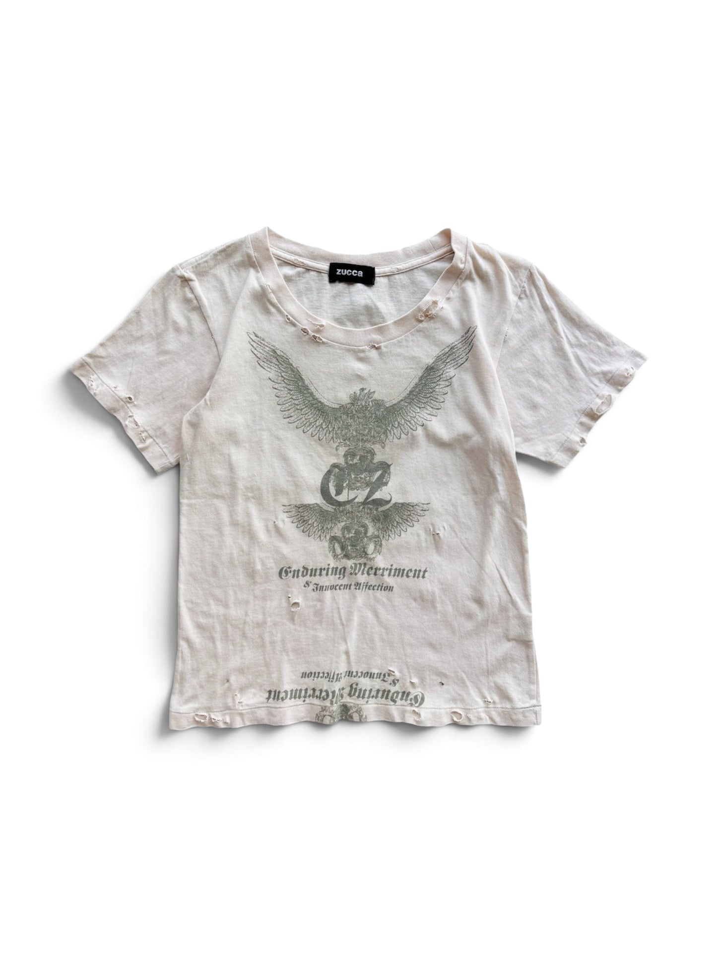 MW X 403: ZUCCA GRAPHIC PRINT CROP T-SHIRT