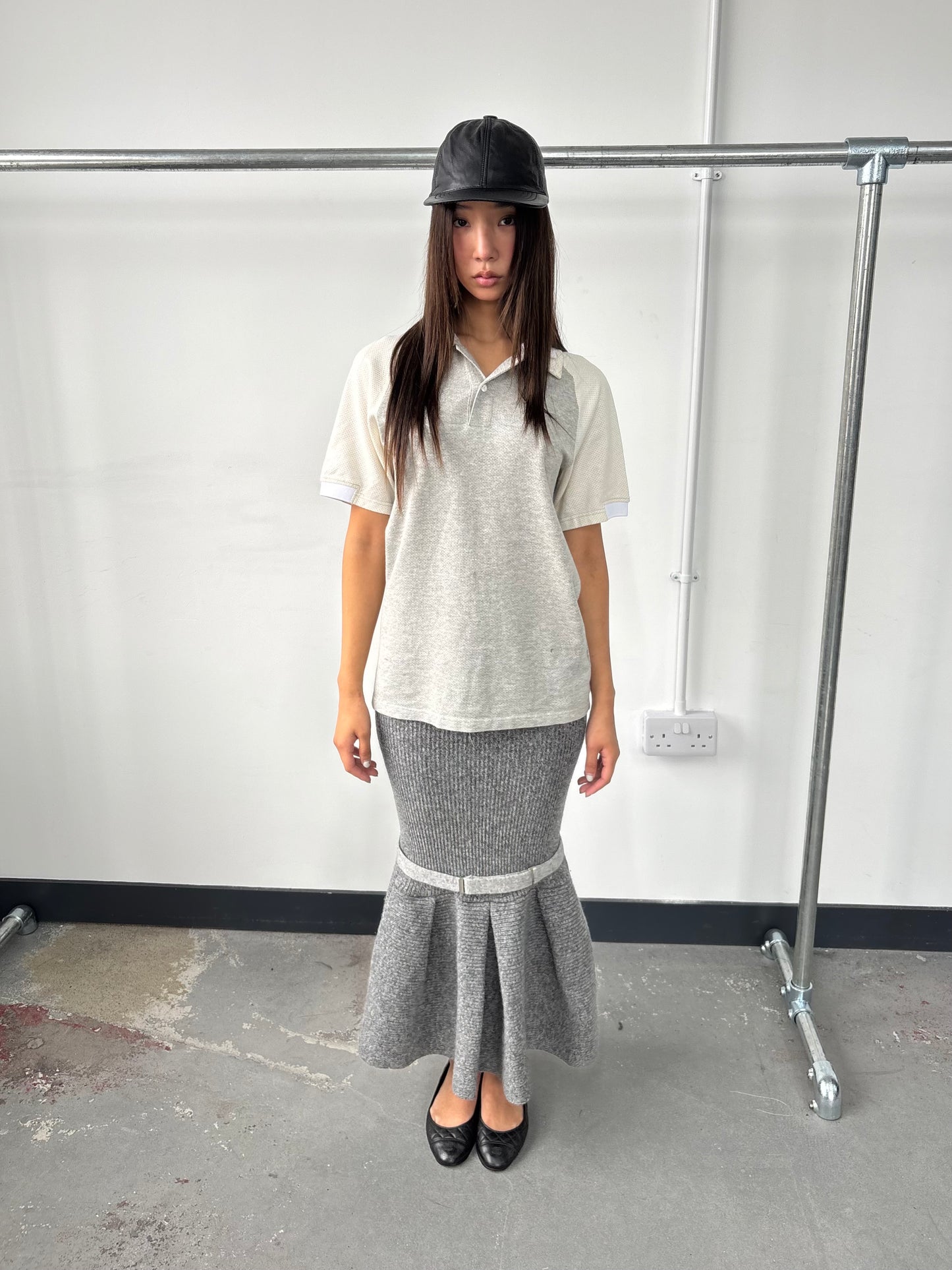 CDG HOMME SS07 DOUBLE COLLAR POLO SHIRT