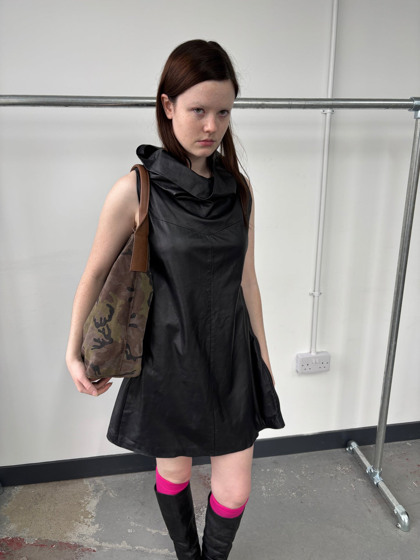 SARAH PACINI LEATHER DRESS