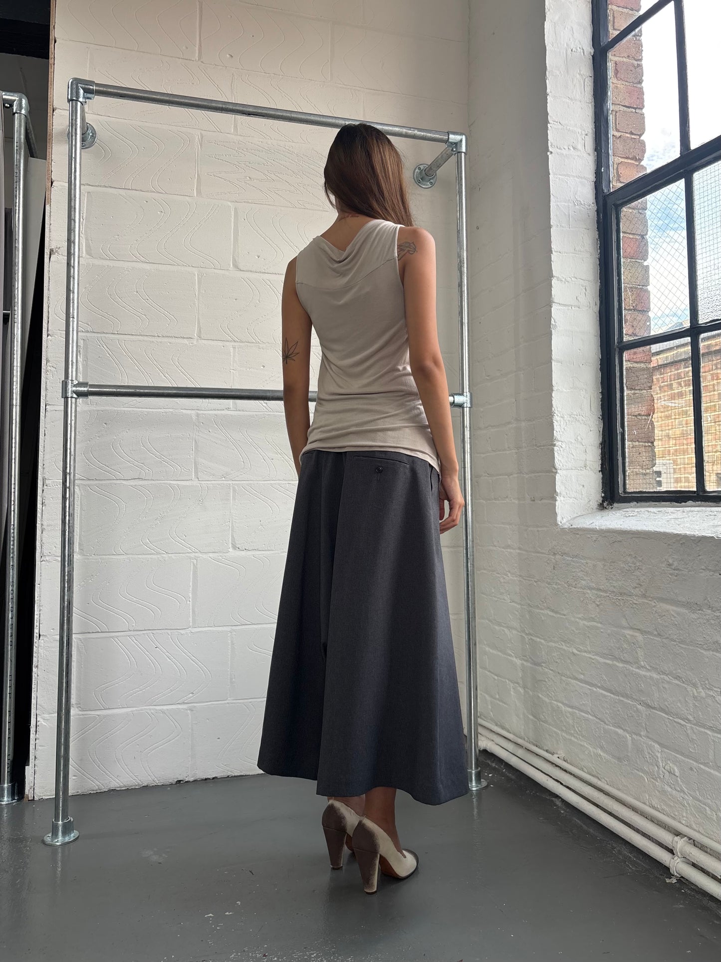 ITALIAN DRAPE SILK TANK