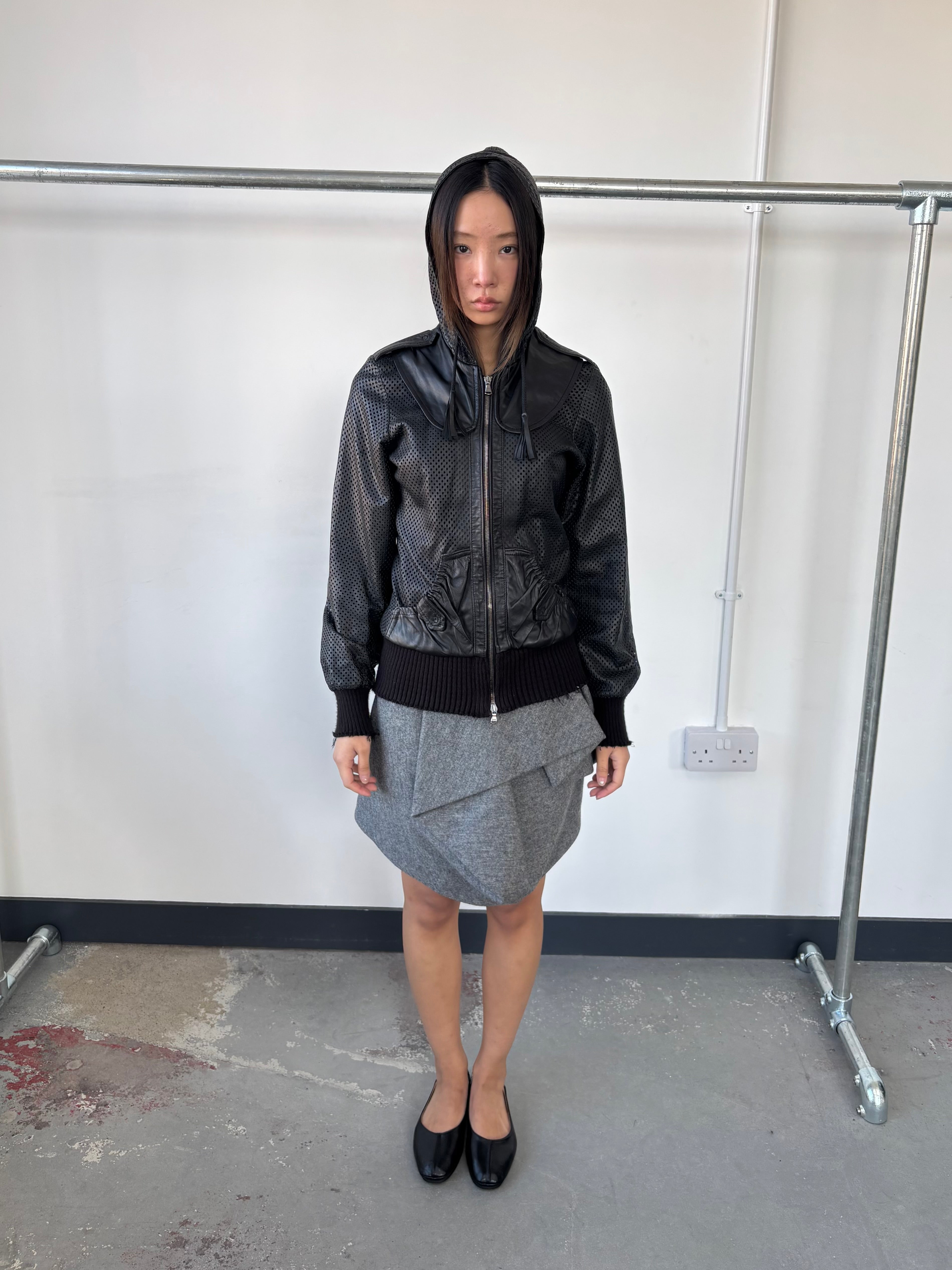 GIORGIO BRATO PERFORATED LEATHER JACKET – MEIWAI