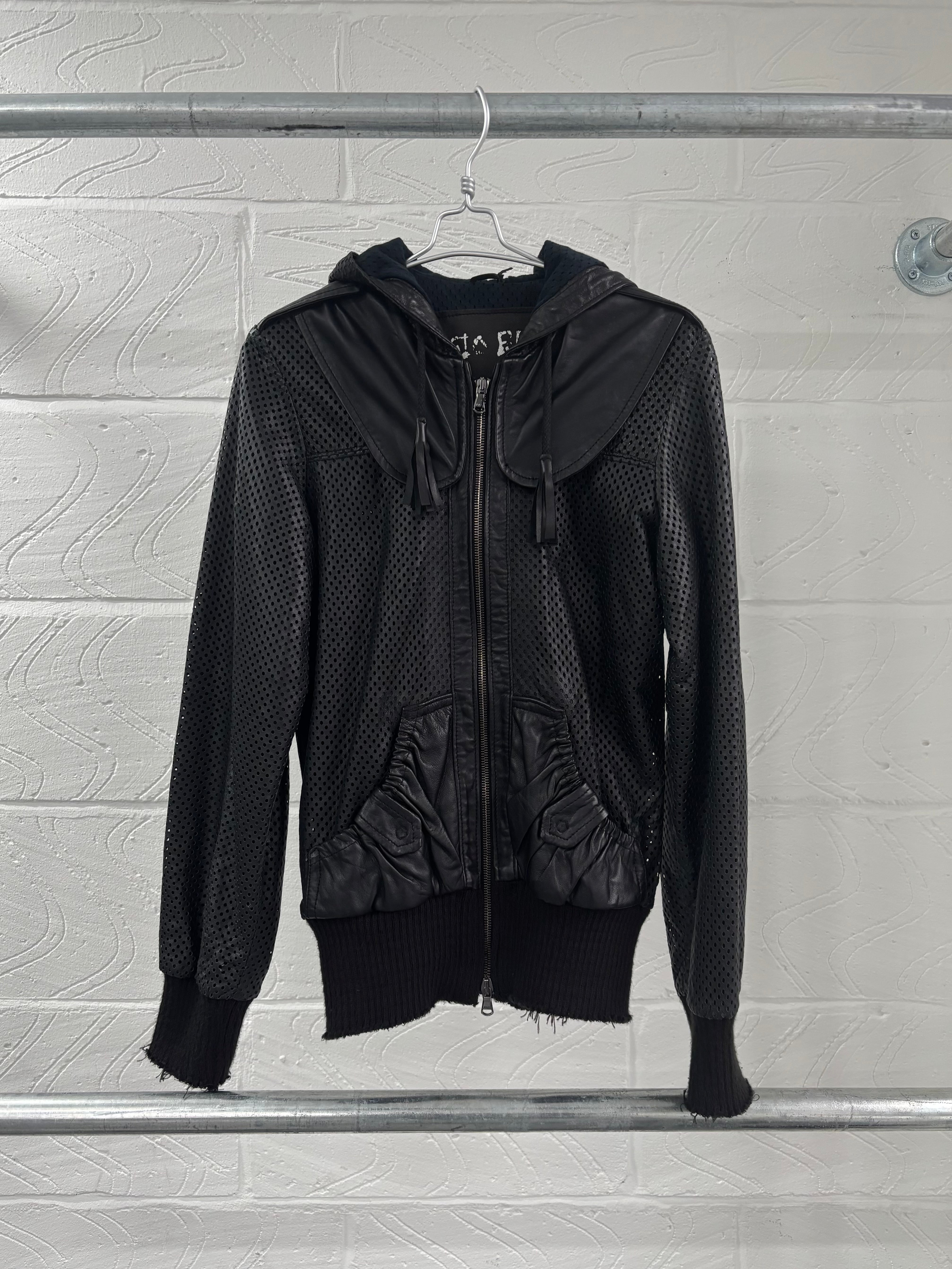 GIORGIO BRATO PERFORATED LEATHER JACKET – MEIWAI