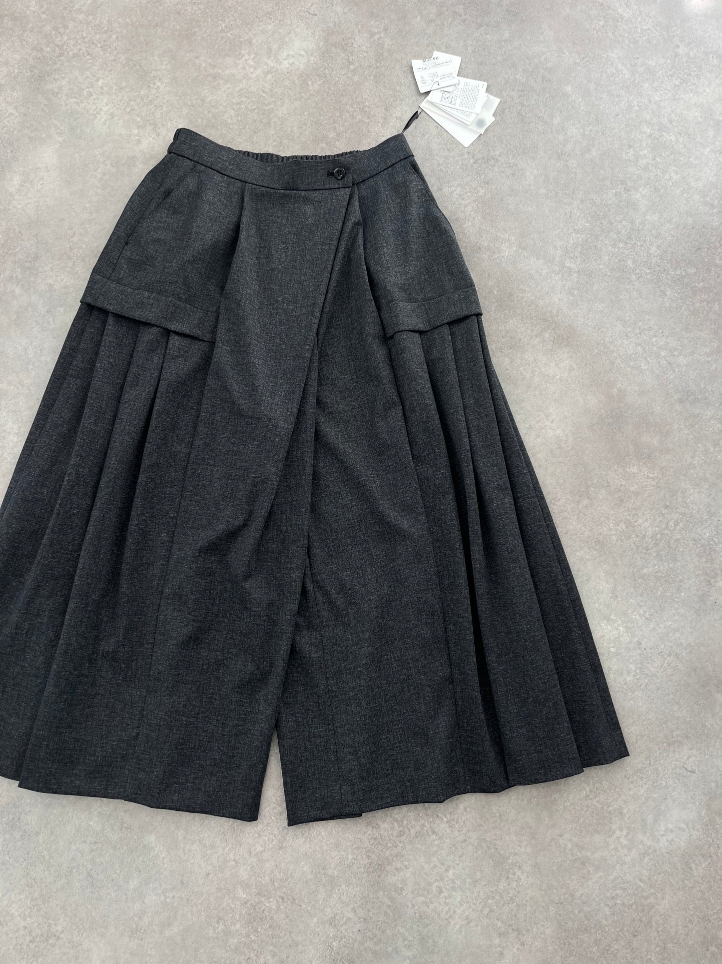 JAPANESE DESIGNER LOW CROTCH PLEATED TROUSERS