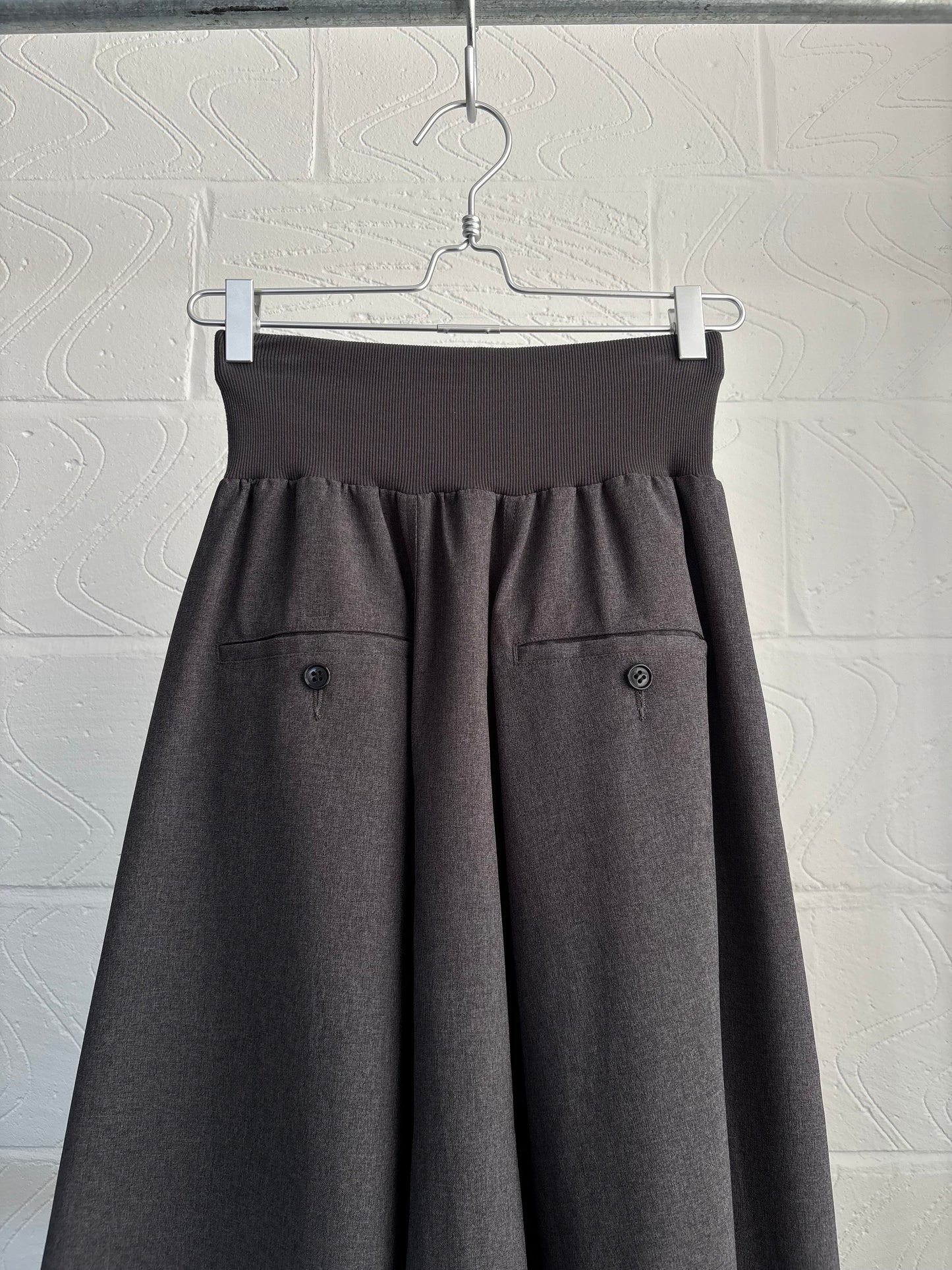 ZUCCA DROP CROTCH WIDE TROUSERS