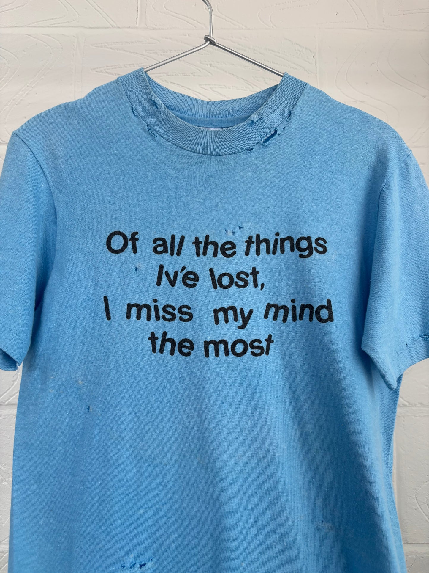MW X 403: 80S "LOST MY MIND" T-SHIRT