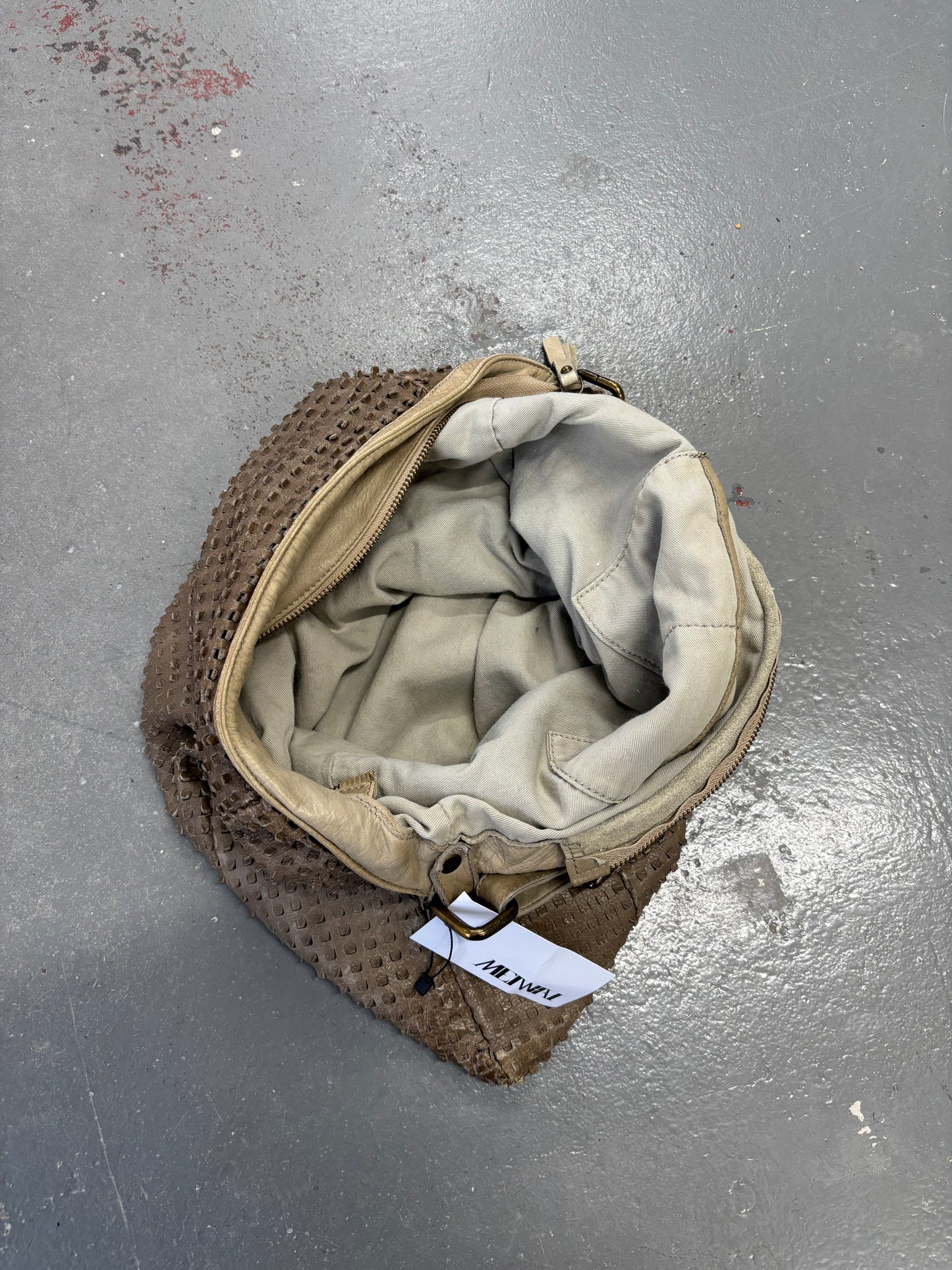 LEATHER LASER CUT BAG