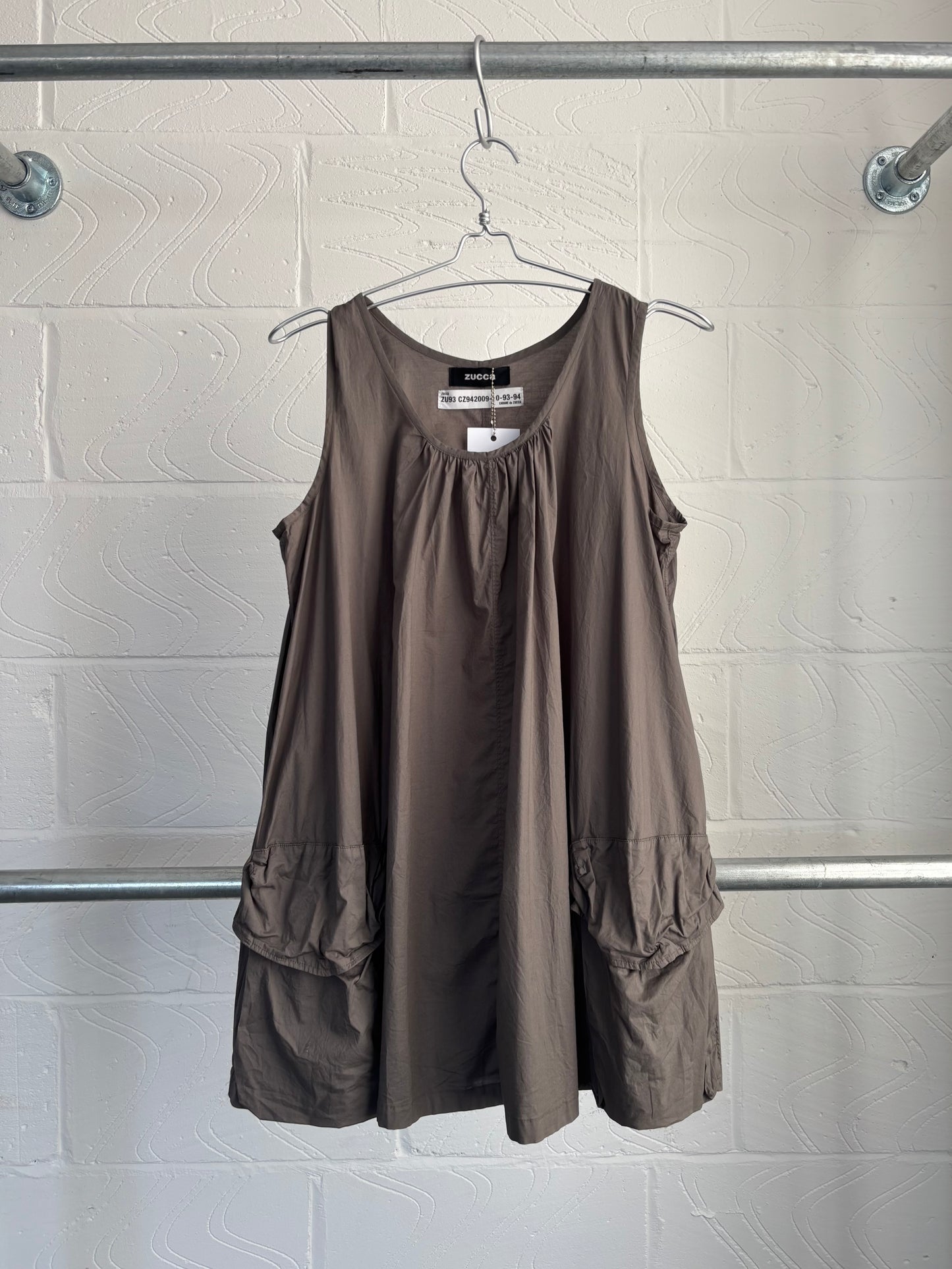 ZUCCA KHAKI POCKET DRESS