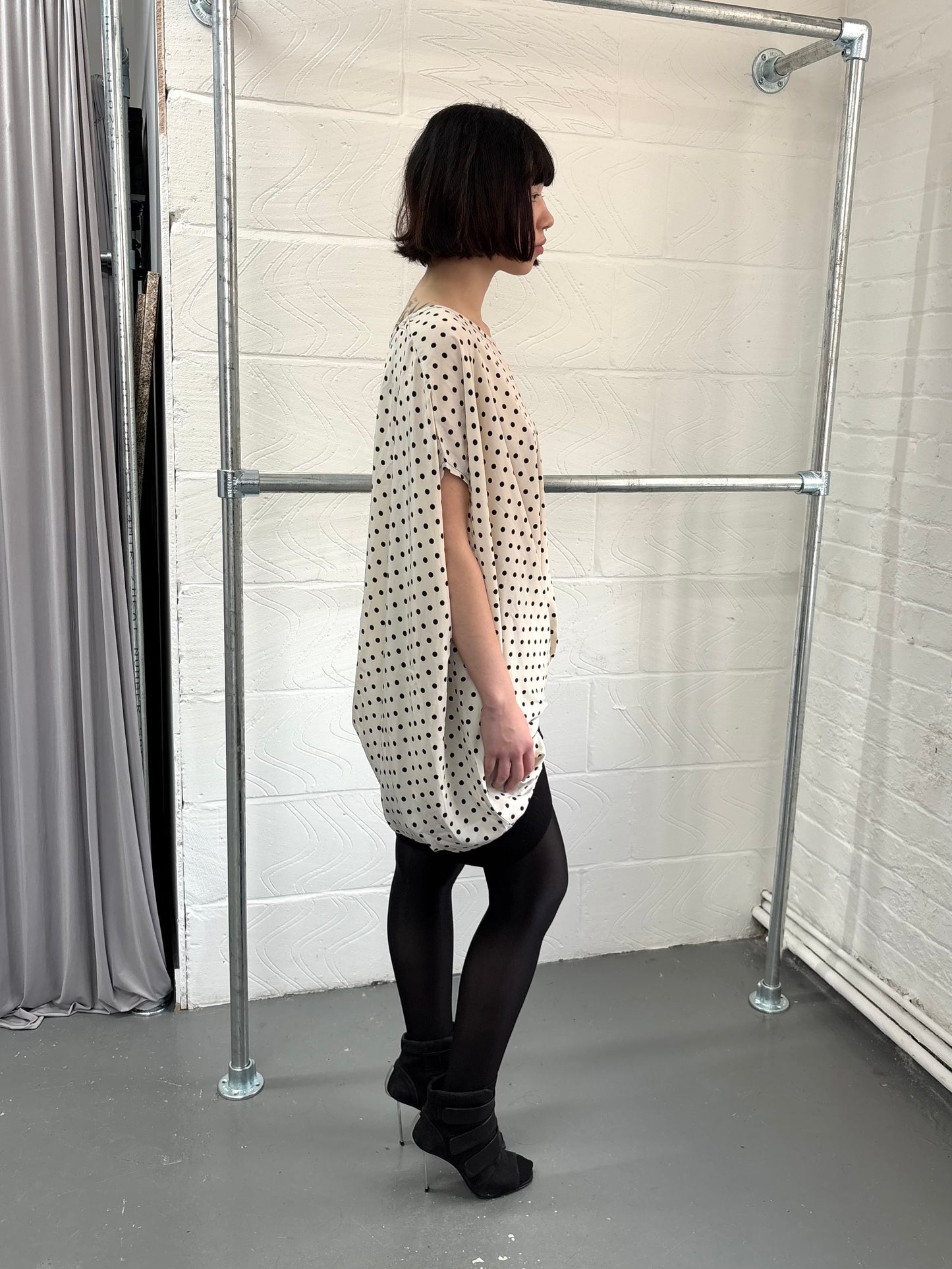 JAPANESE DESIGNER POLKA DOT BUBBLE DRESS