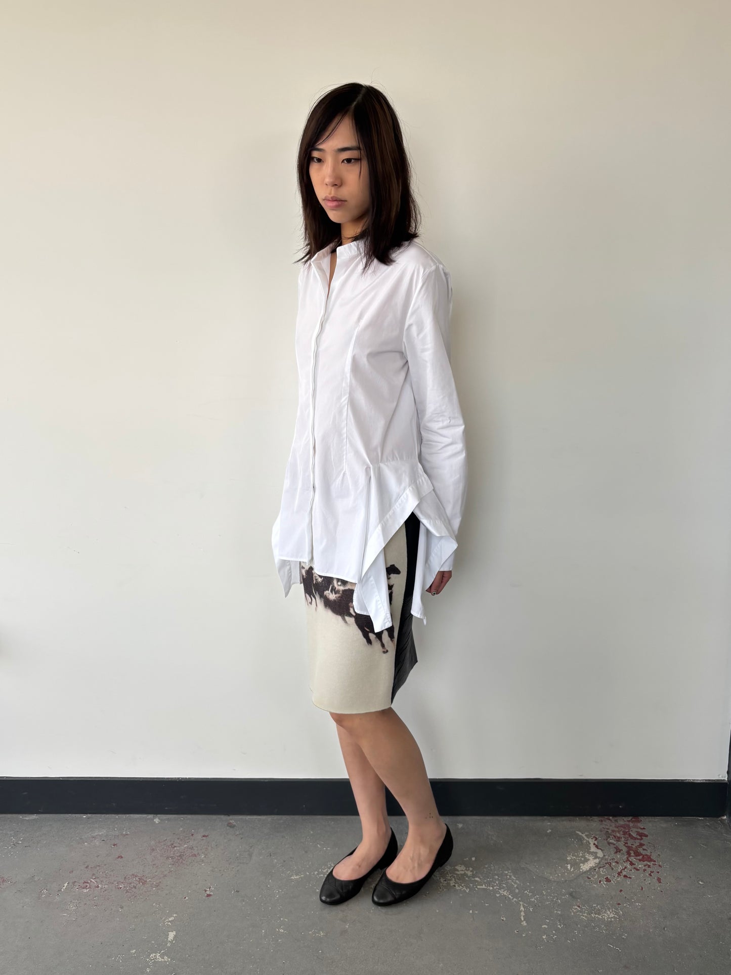 JIL SANDER CIRCA 2017 DRAPE SHIRT