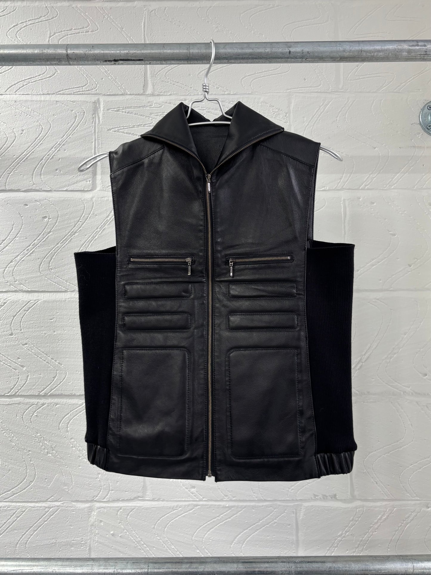JAPANESE DESIGNER LEATHER MOTO VEST