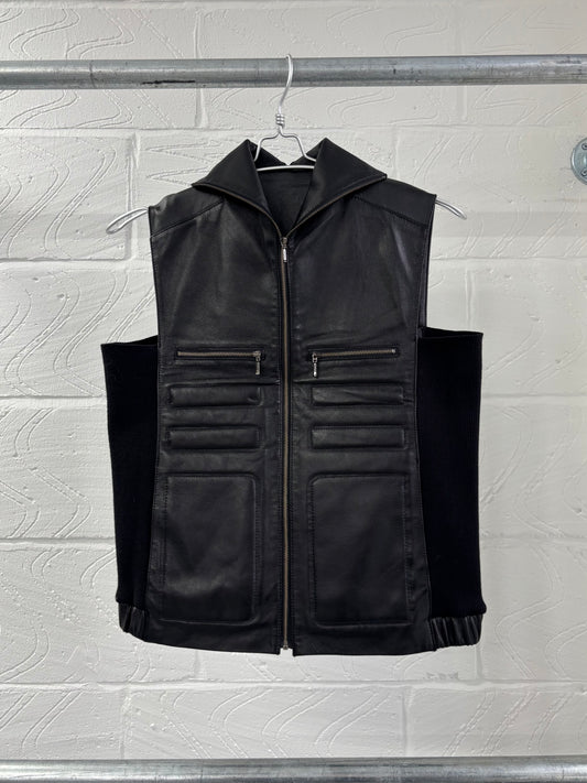 JAPANESE DESIGNER LEATHER MOTO VEST